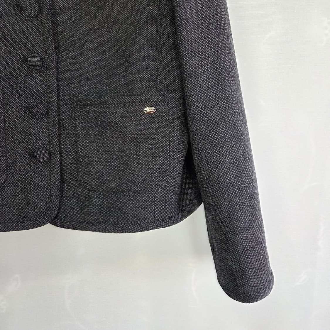 [ON&ON] 온앤온 25ss 울 혼방 노카라 버튼 자켓 여성 상품이미지4