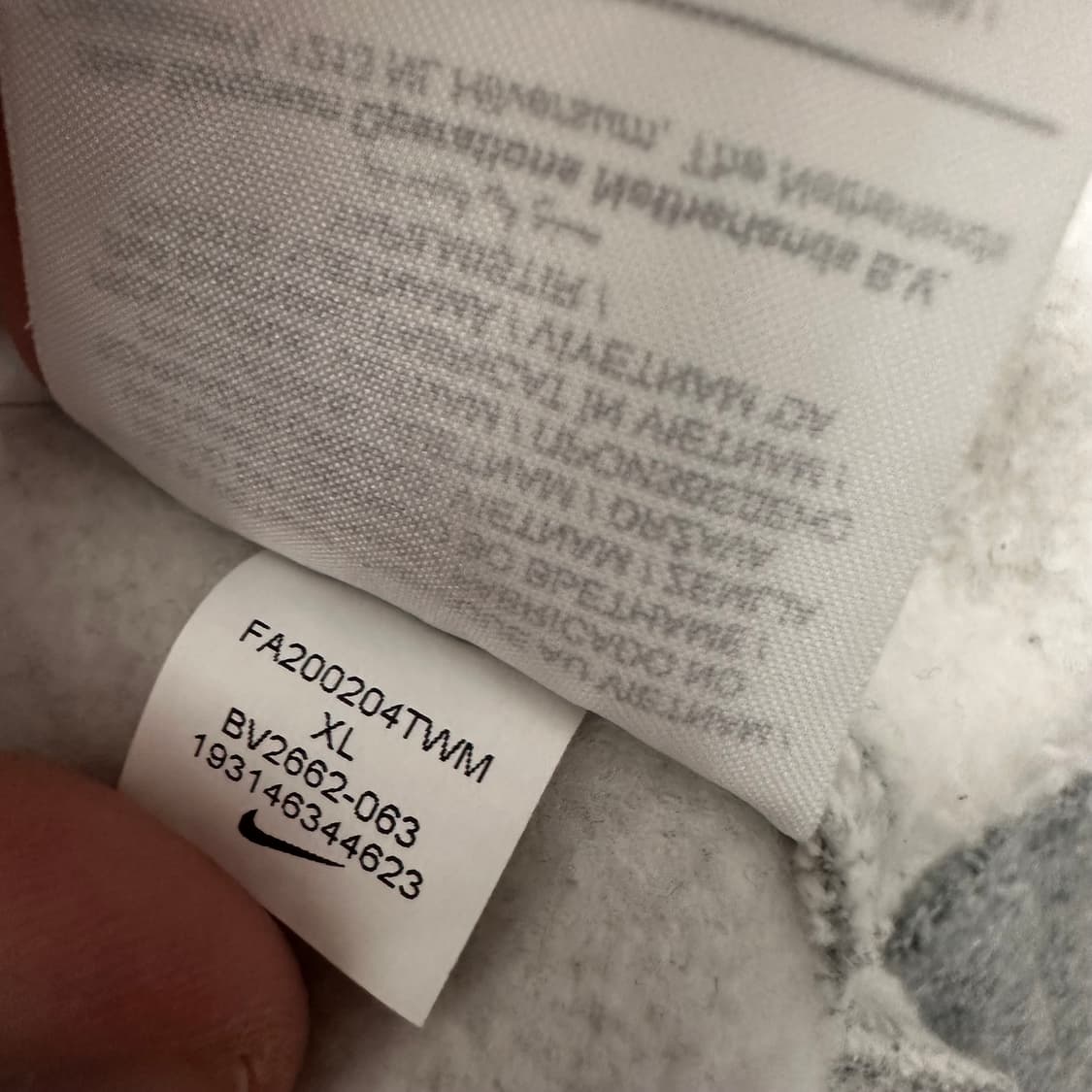 NIKE 나이키 기모 맨투맨 그레이 XL 상품이미지9