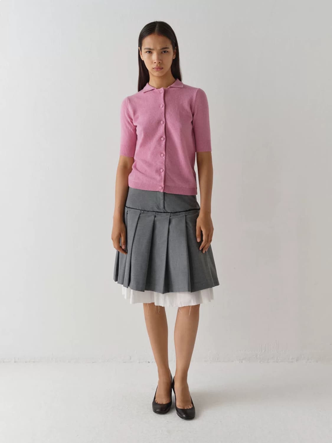 (m) 기마구아스 핑크 울 가디건 상품이미지2