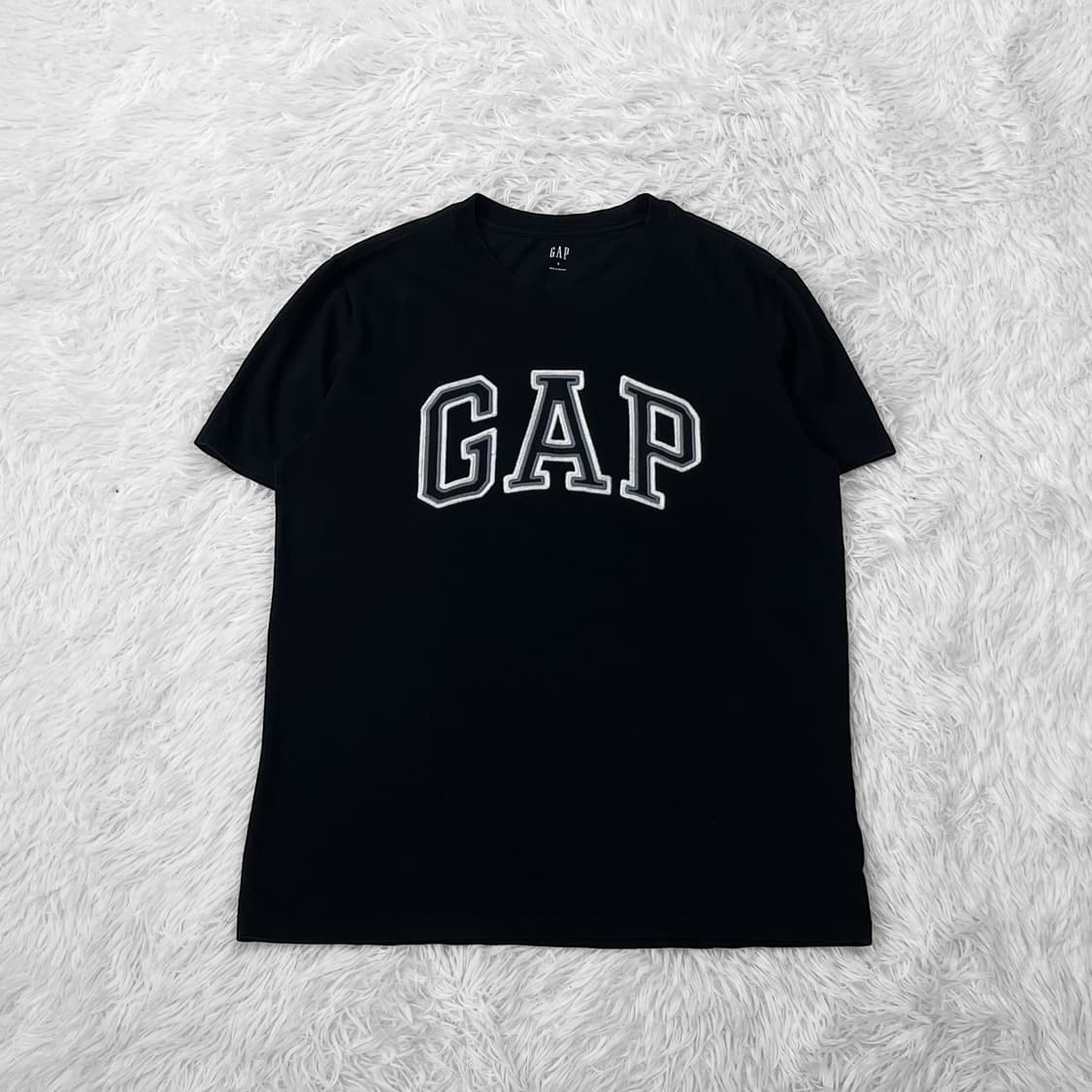 갭 Gap 스펠 로고 반팔 티셔츠 블랙 상품이미지2