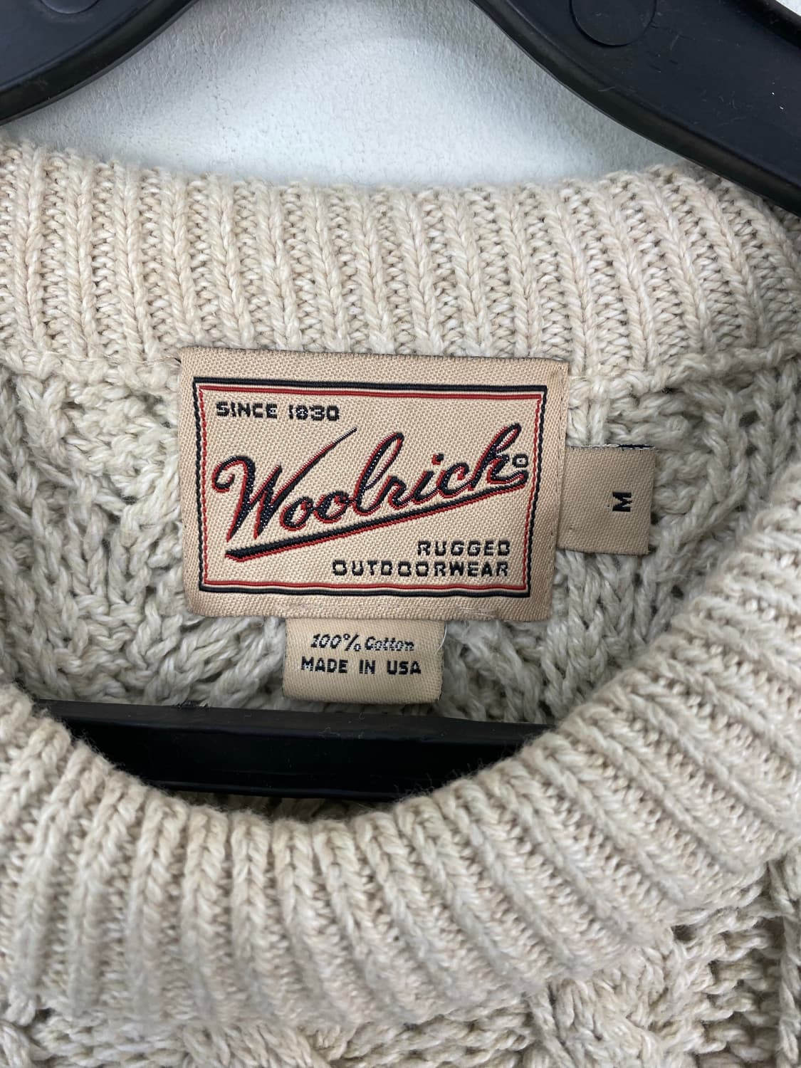 Woolrich 울리치 케이블 니트 스웨터 M 상품이미지3