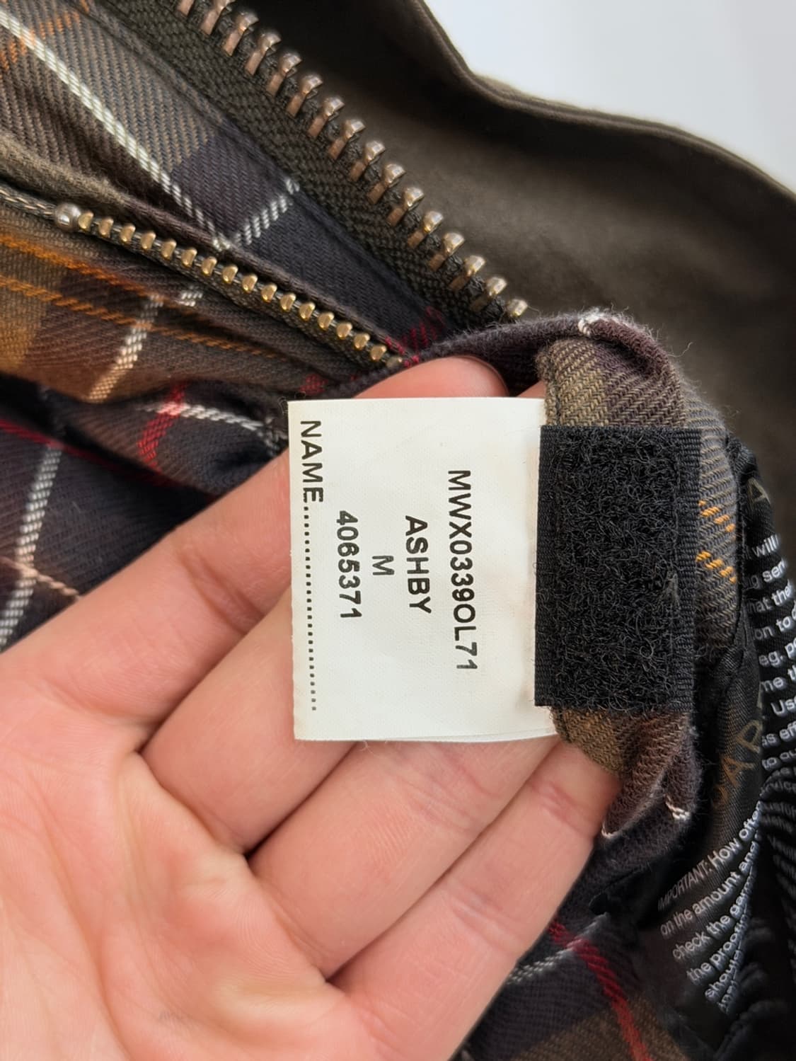 바버 애쉬비 왁스 자켓 상품이미지8