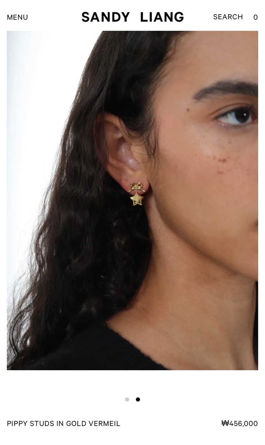 샌디리앙 25fw PIPPY STUDS 귀걸이/실버 상품이미지5