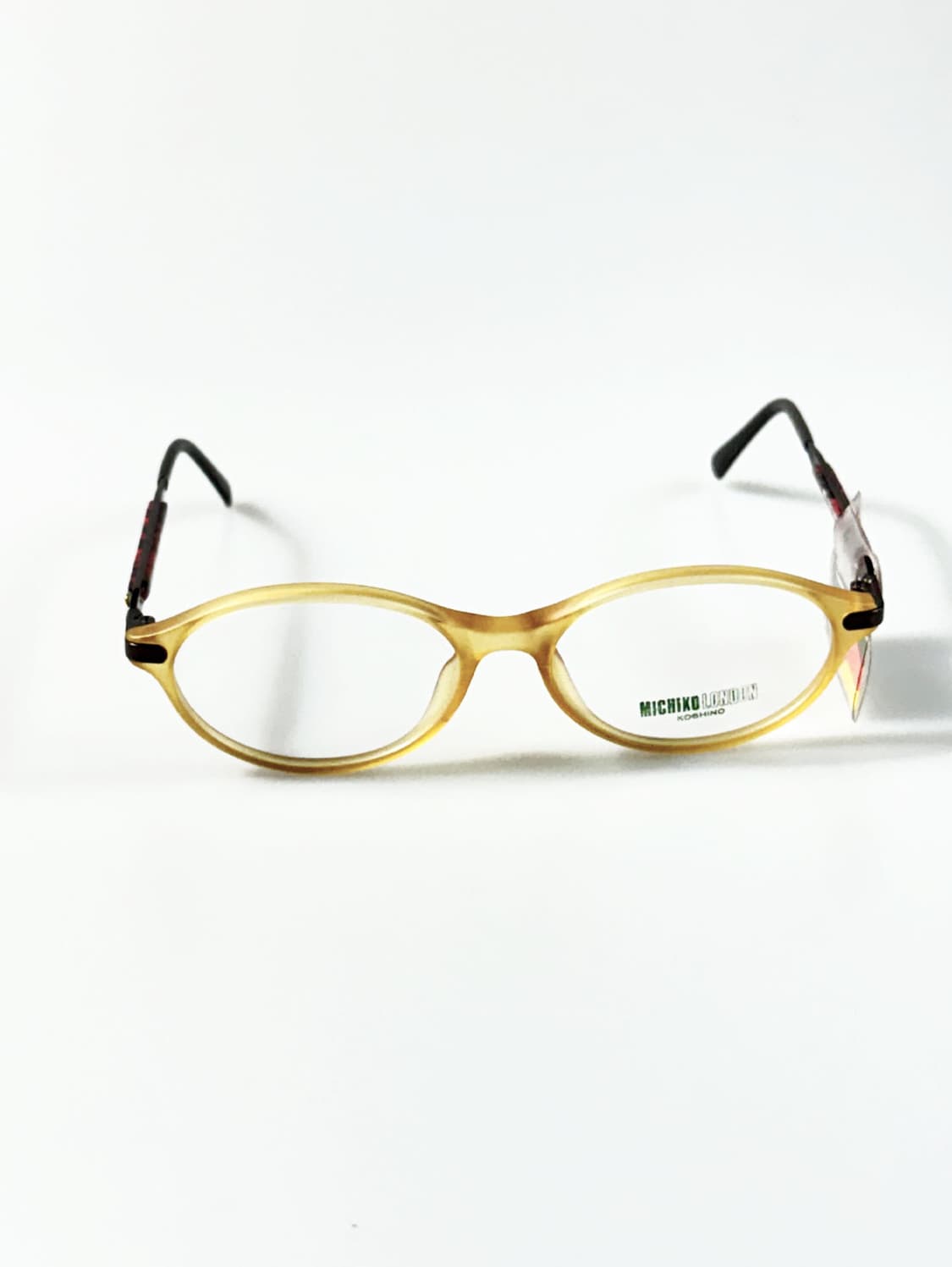 90s 미치코 코시노 런던 뿔테 오벌 프레임 빈티지 안경 상품이미지2
