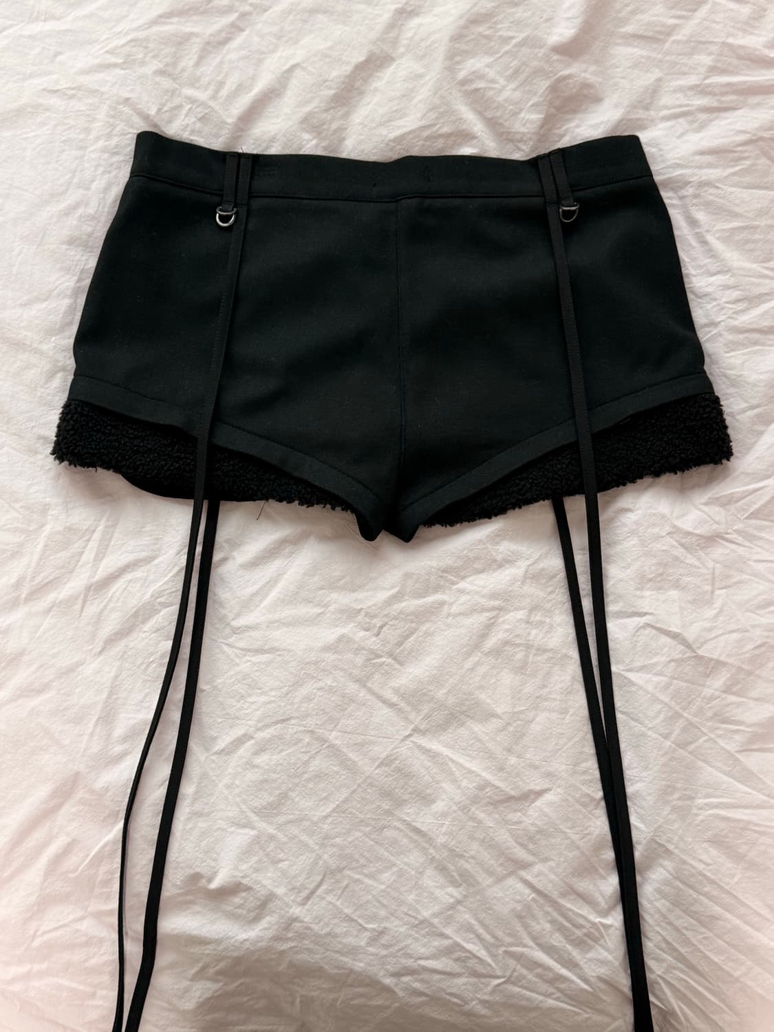 오호스 마이크로 울 쇼츠 블랙 상품이미지2