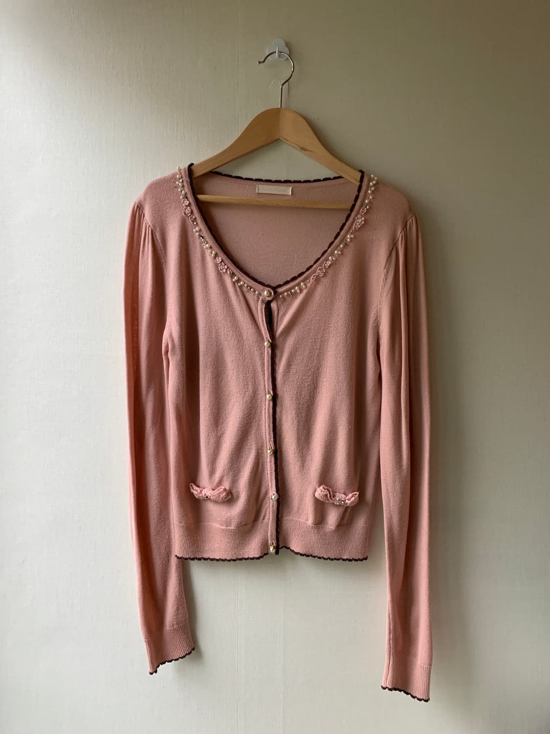 indipink petit flower pearl cardigan 상품이미지1