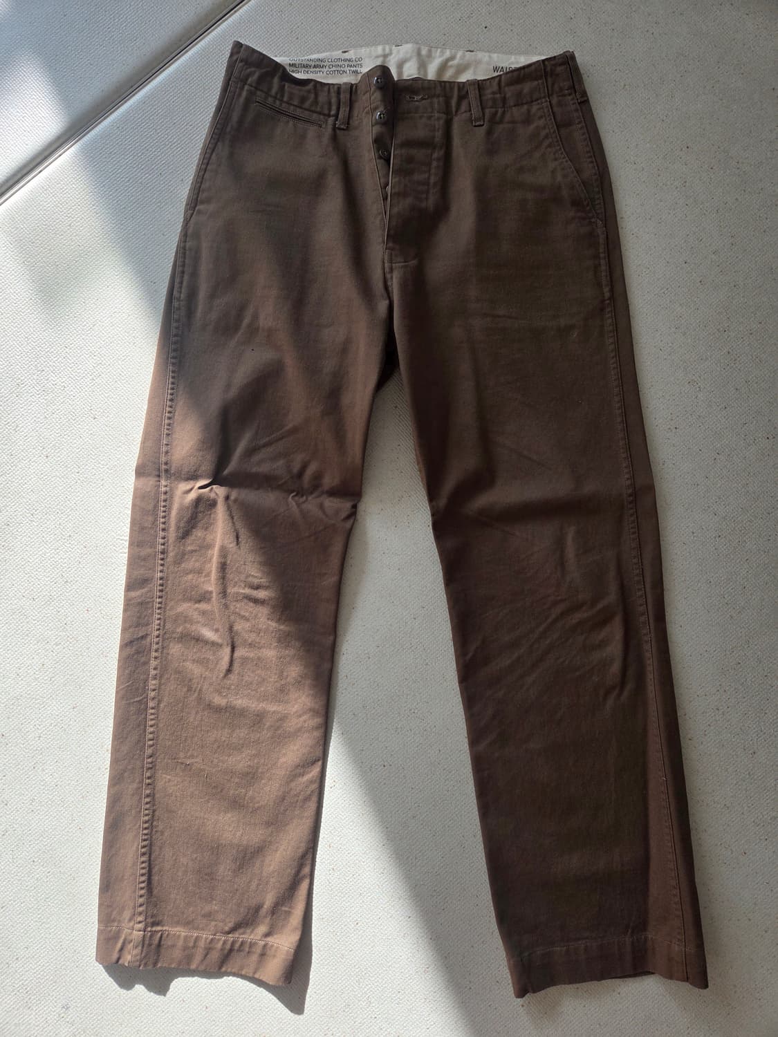 아웃스탠딩 OFFICER CHINO GREEN M사이즈 상품이미지1