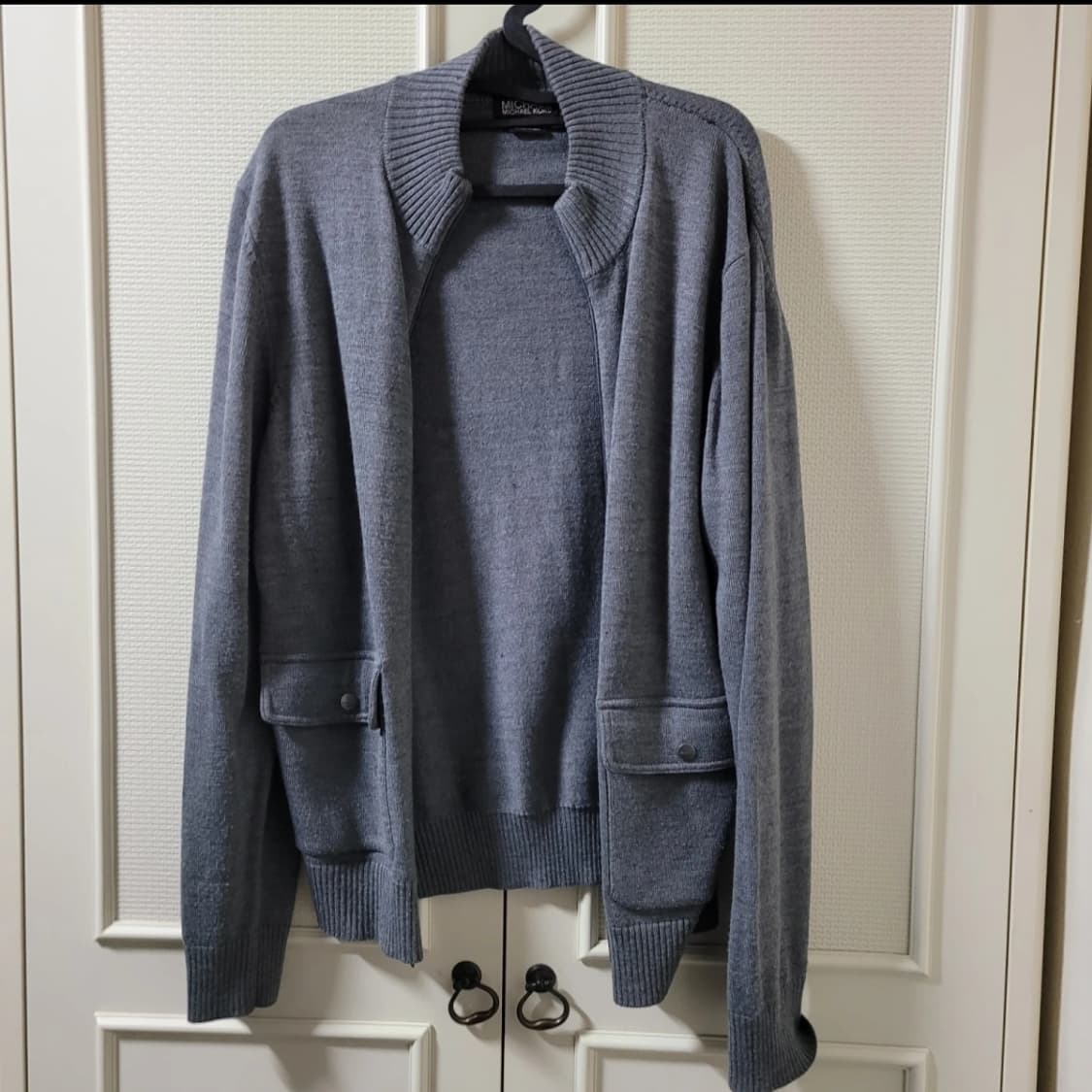 MICHAEL KORS 마이클코어스 디자이너 그레이 니트 가디건  상품이미지1