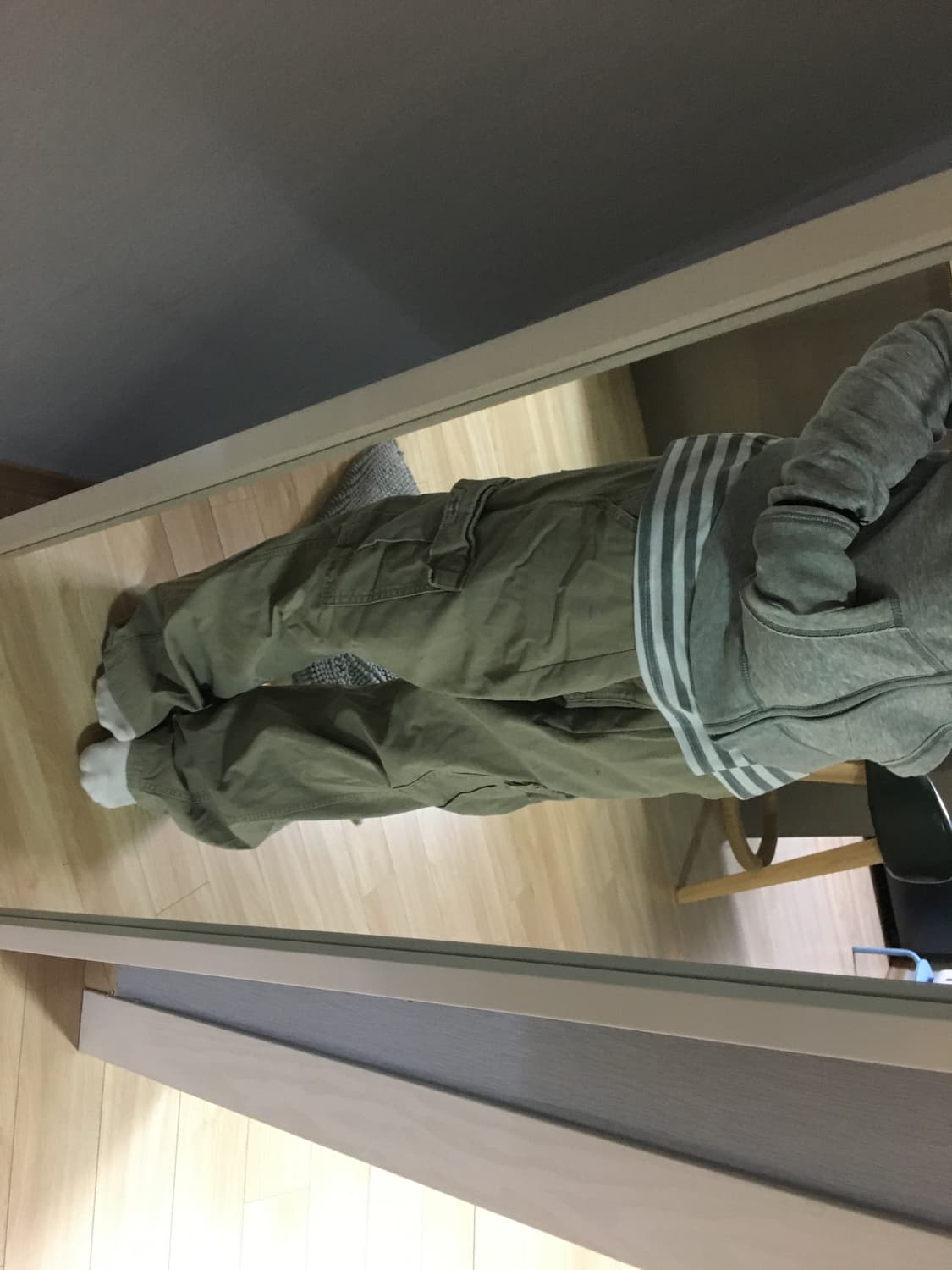 빈티지 별 패치 카고 와이드 팬츠 상품이미지4