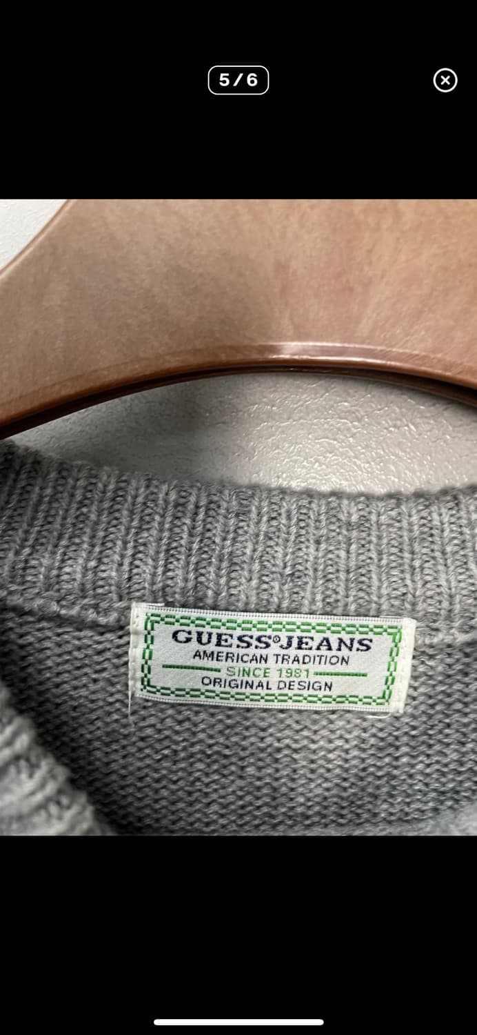 게스진스 곰돌이 그레이 니트 A3110 상품이미지5