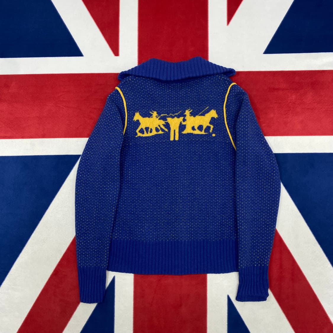 리바이스 type-1 니트집업 L 실측 S  상품이미지5