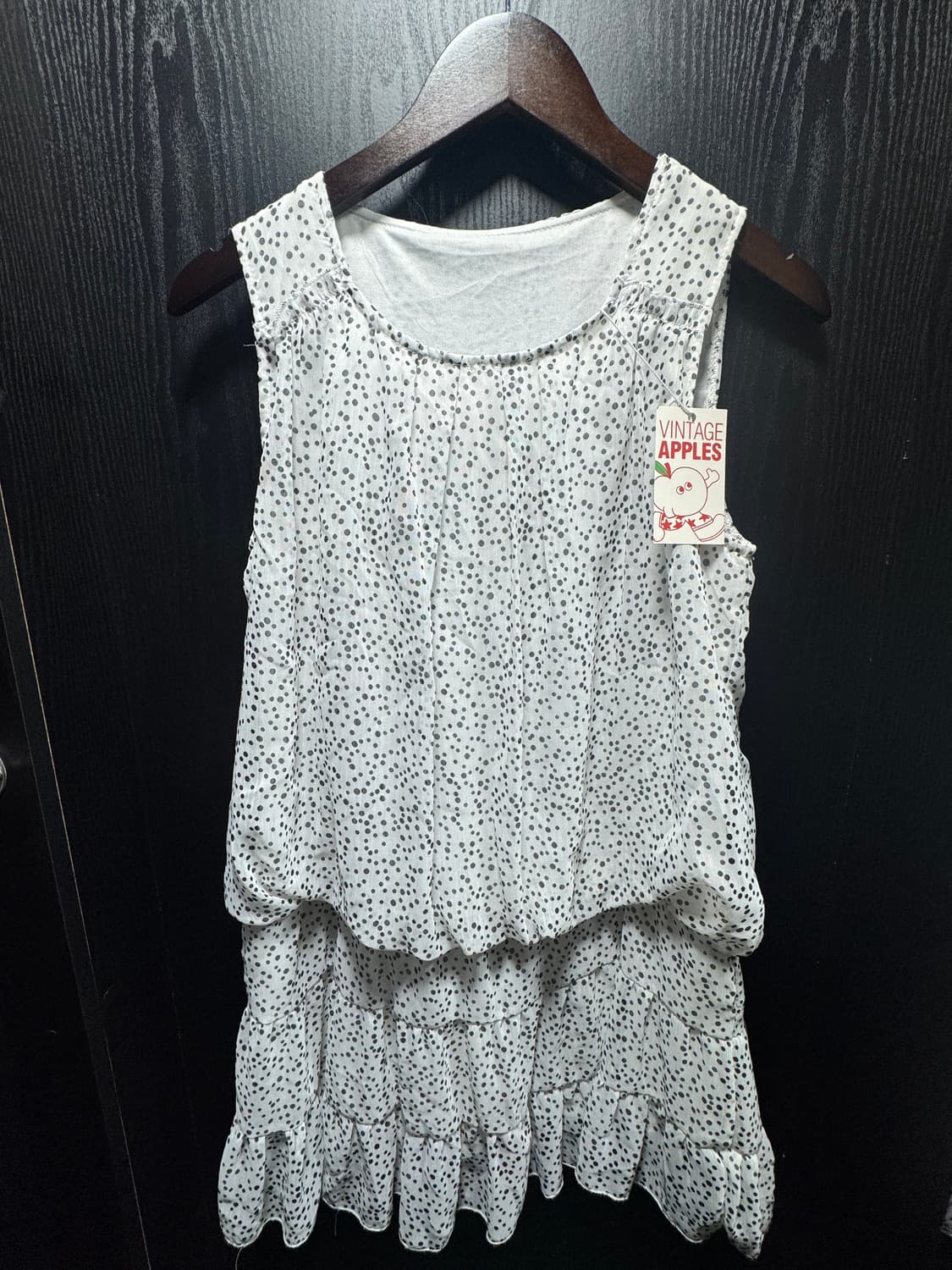 vintage one-piece 도트 나시 원피스 상품이미지1
