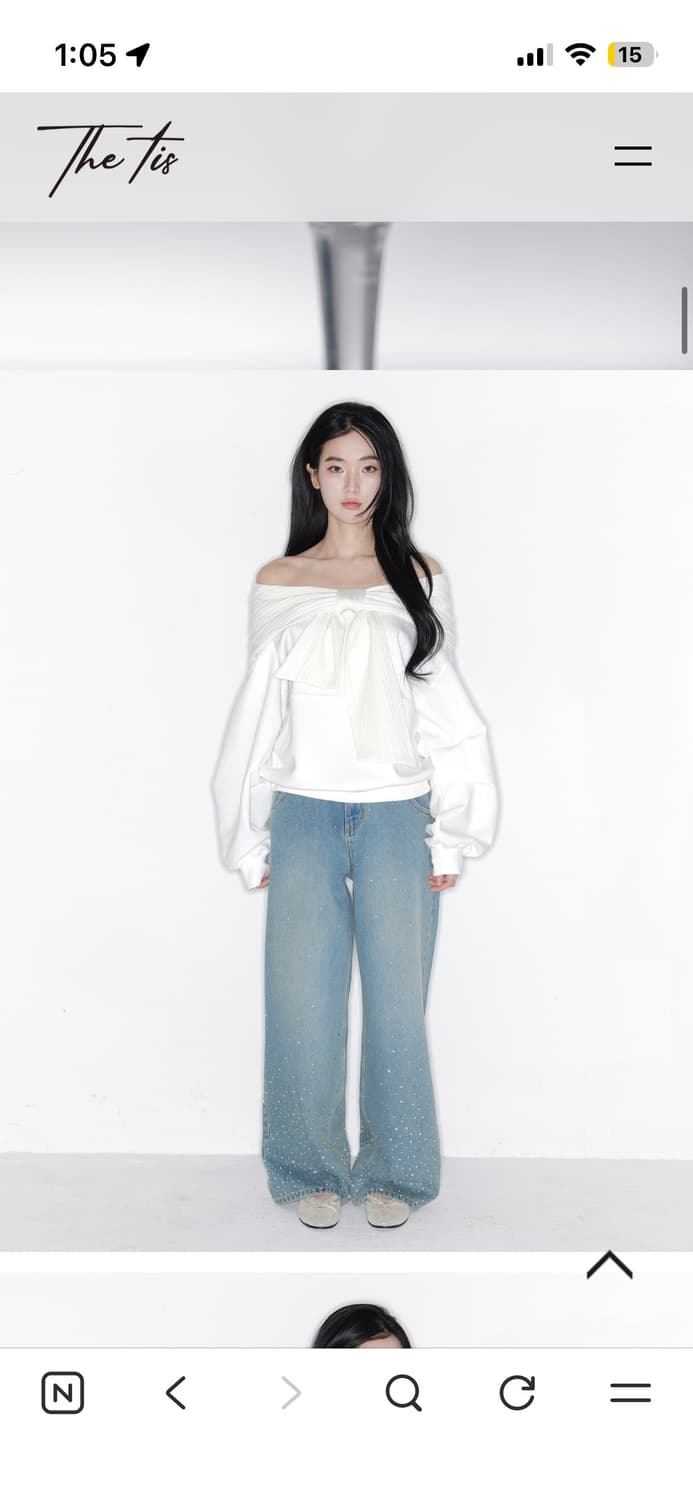 (새상품 현물) 더티스 리본후드  상품이미지2