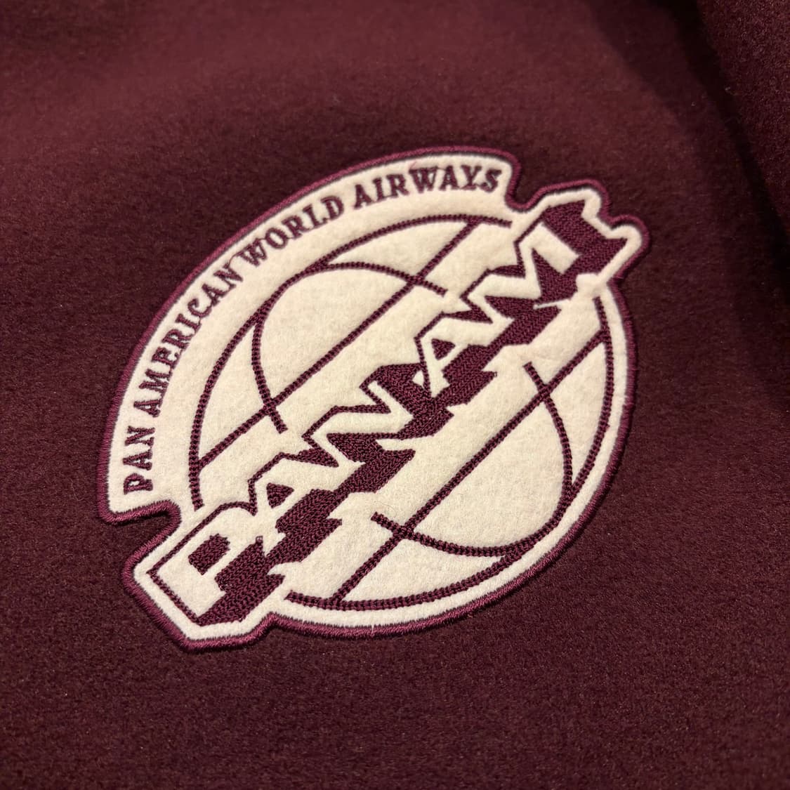 [105] PANAM 팬암 버건디 스타디움 바시티 자켓 C362 상품이미지4