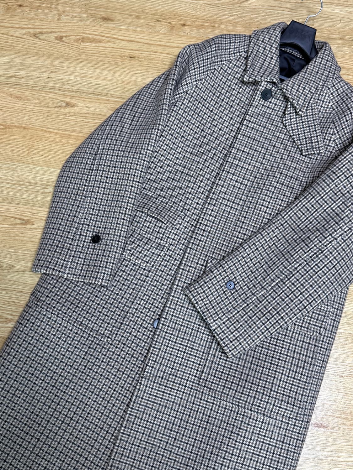 아트 이프 액츠 체크 발마칸 코트 M 상품이미지3