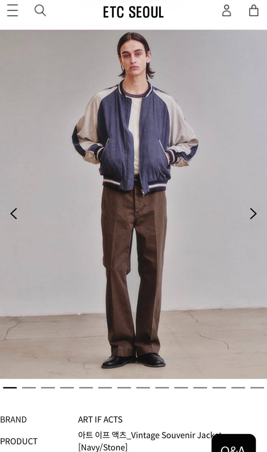 art if acts souvenir 자켓 XL 새상품 상품이미지2