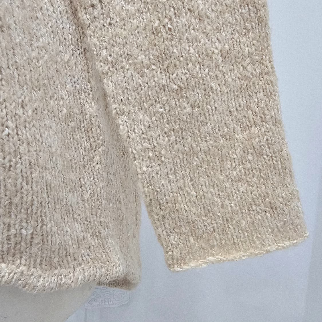 모헤어 울혼방 루즈핏 베이지 보카시 니트  상품이미지6