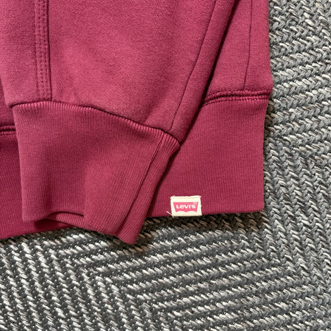 리바이스 버건디 후드집업(M) 상품이미지5