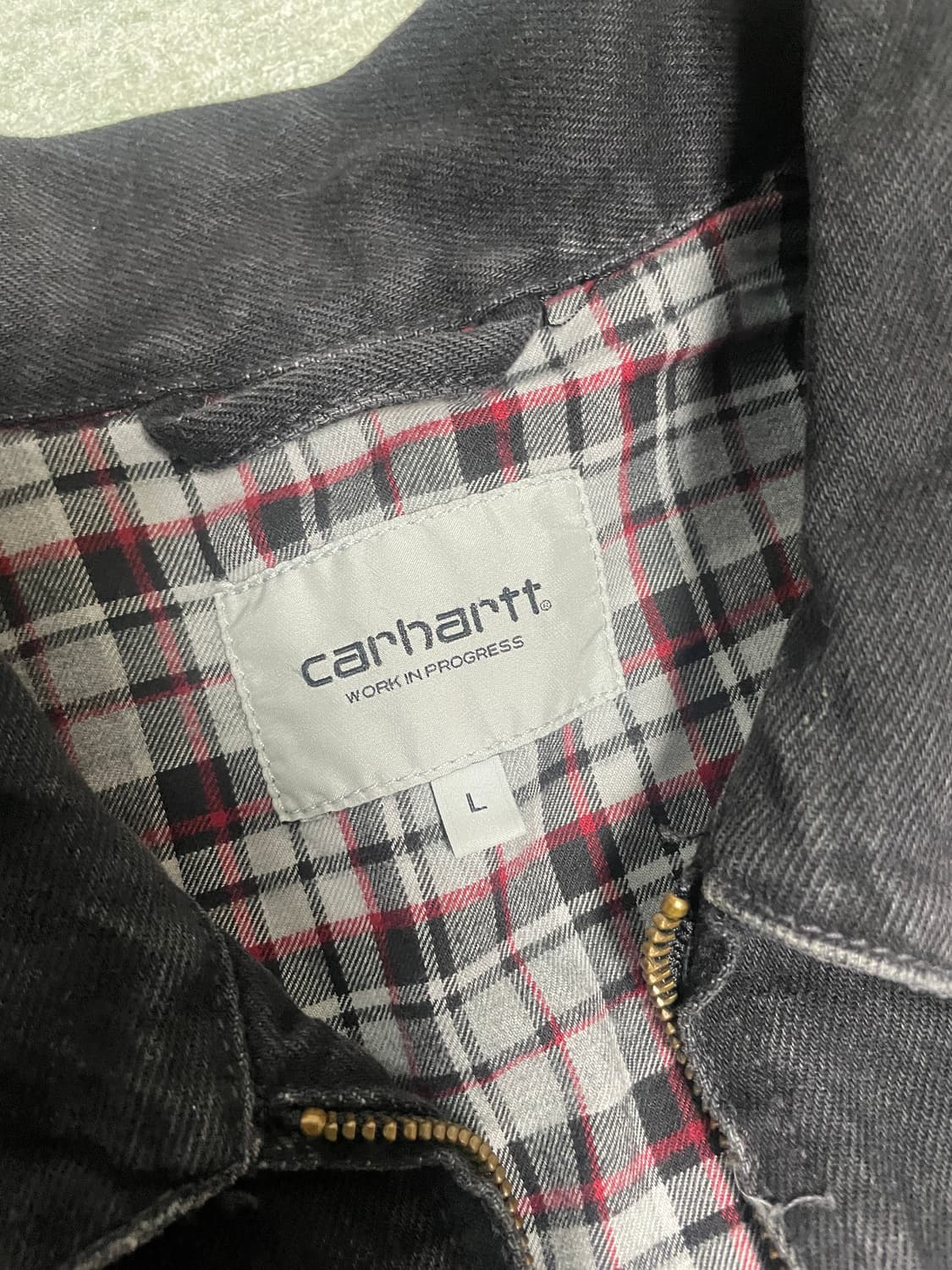 [L] 칼하트 WIP 라이더 자켓 스톤 워시드 상품이미지2