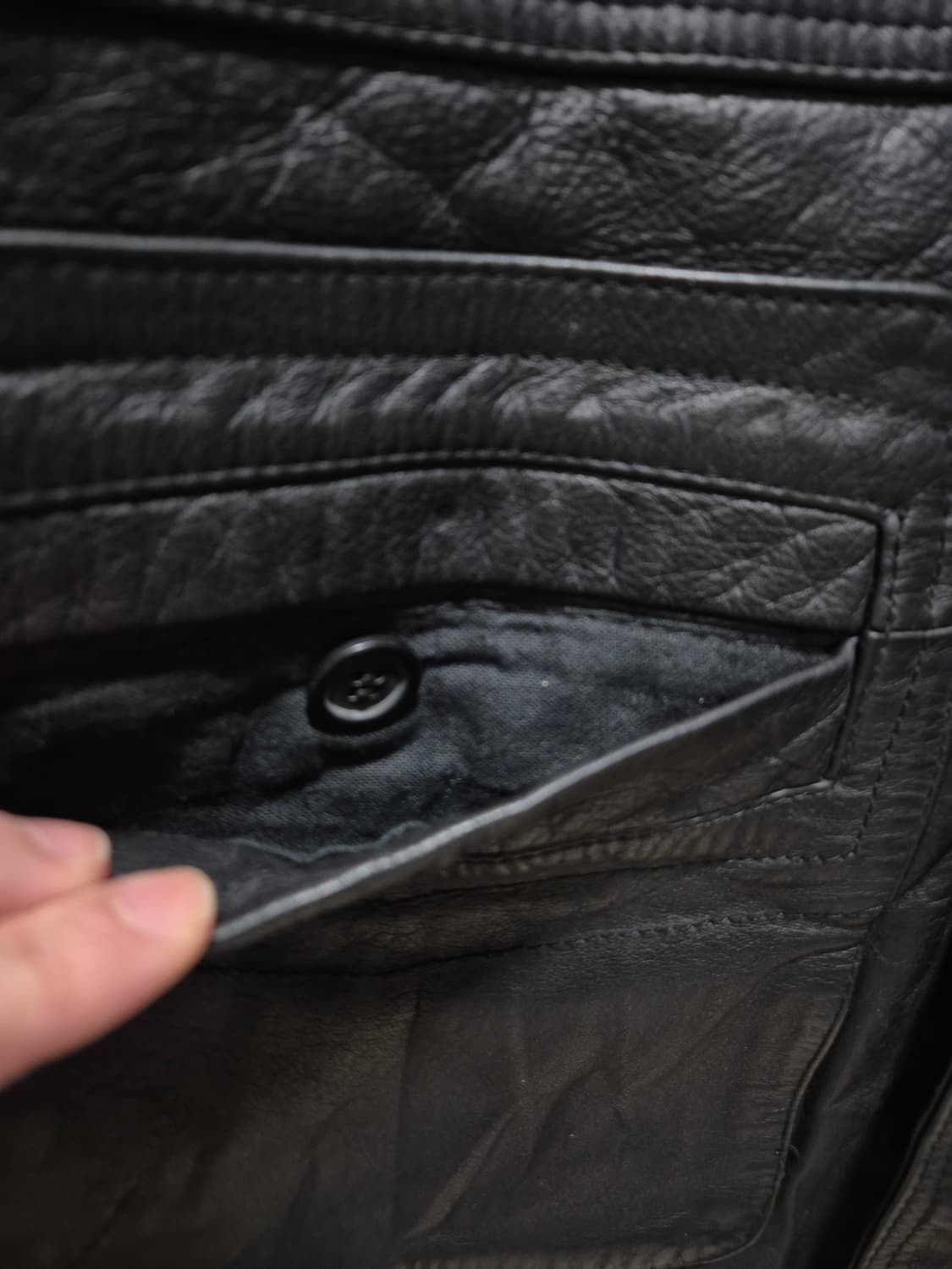 (세일)JPN빈티지. 소가죽 카코트 블랙 상품이미지6