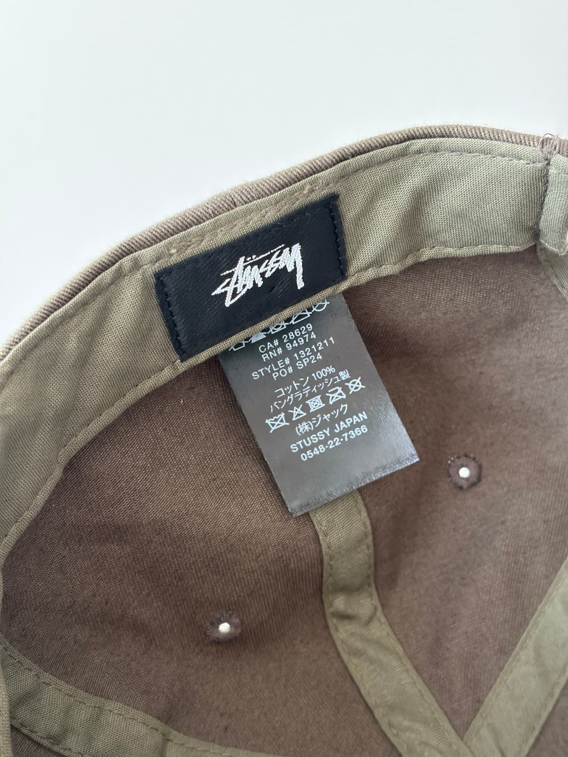 stussy 스투시 미드 뎁스 빅 스탁 스냅백 올리브 상품이미지7