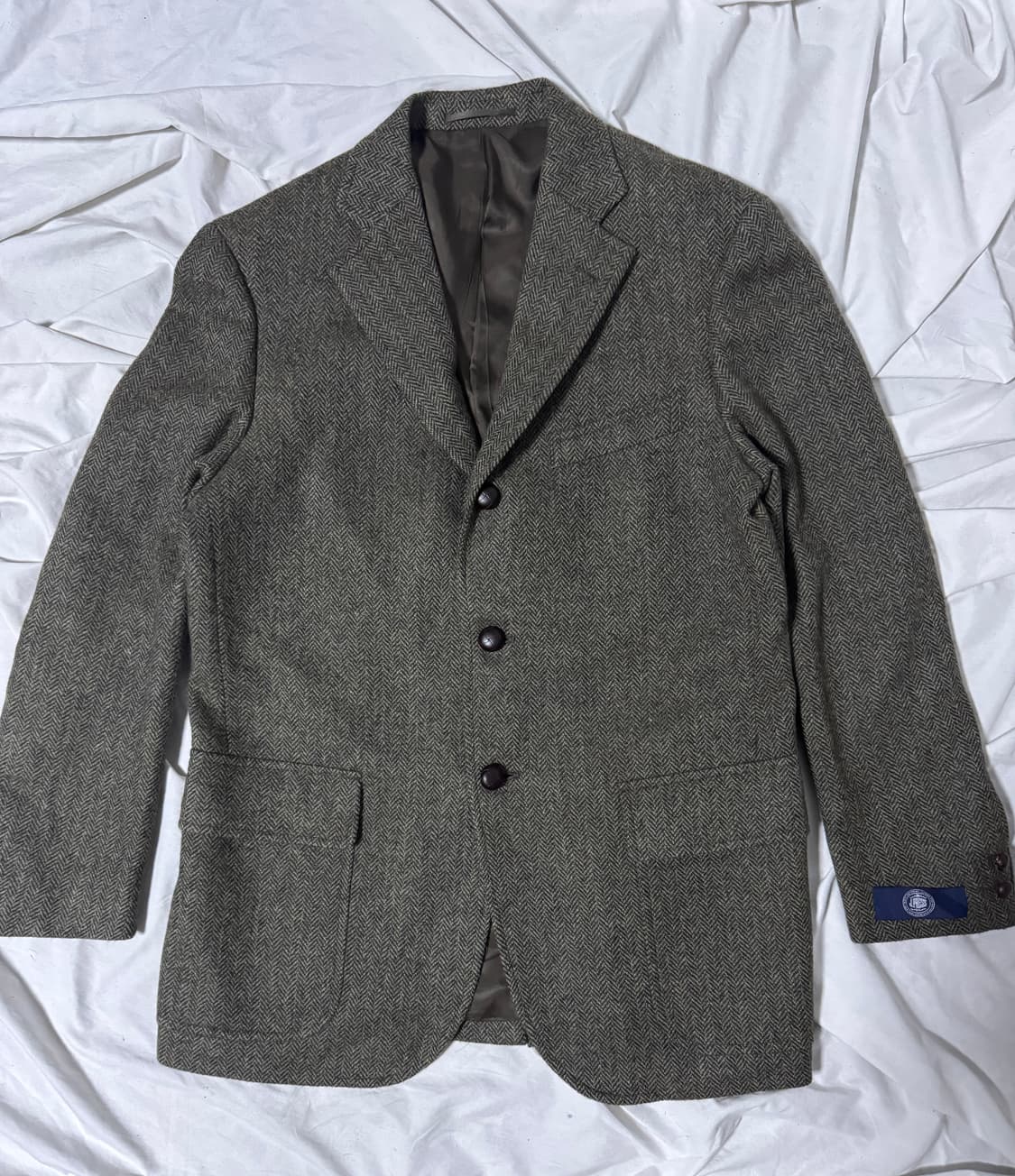 제이프레스 알파카 모헤어 헤링본 트위드 자켓 상품이미지3