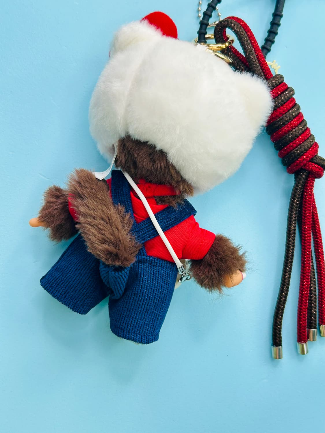 (86)😸정품몬치치 커스텀키링♥️키티무드 멜빵바지 상품이미지5