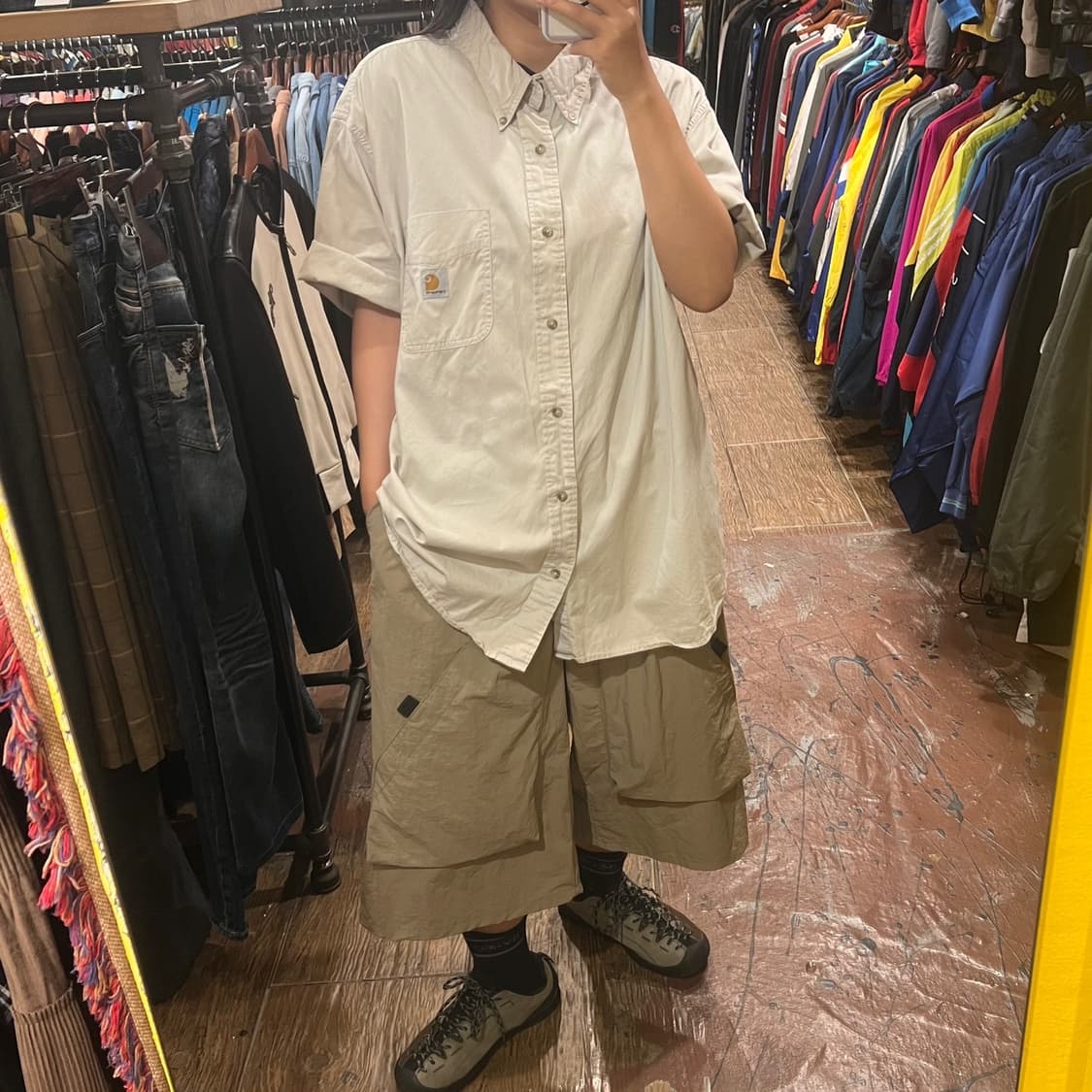 [HI]칼하트 반팔셔츠 베이지 상품이미지4