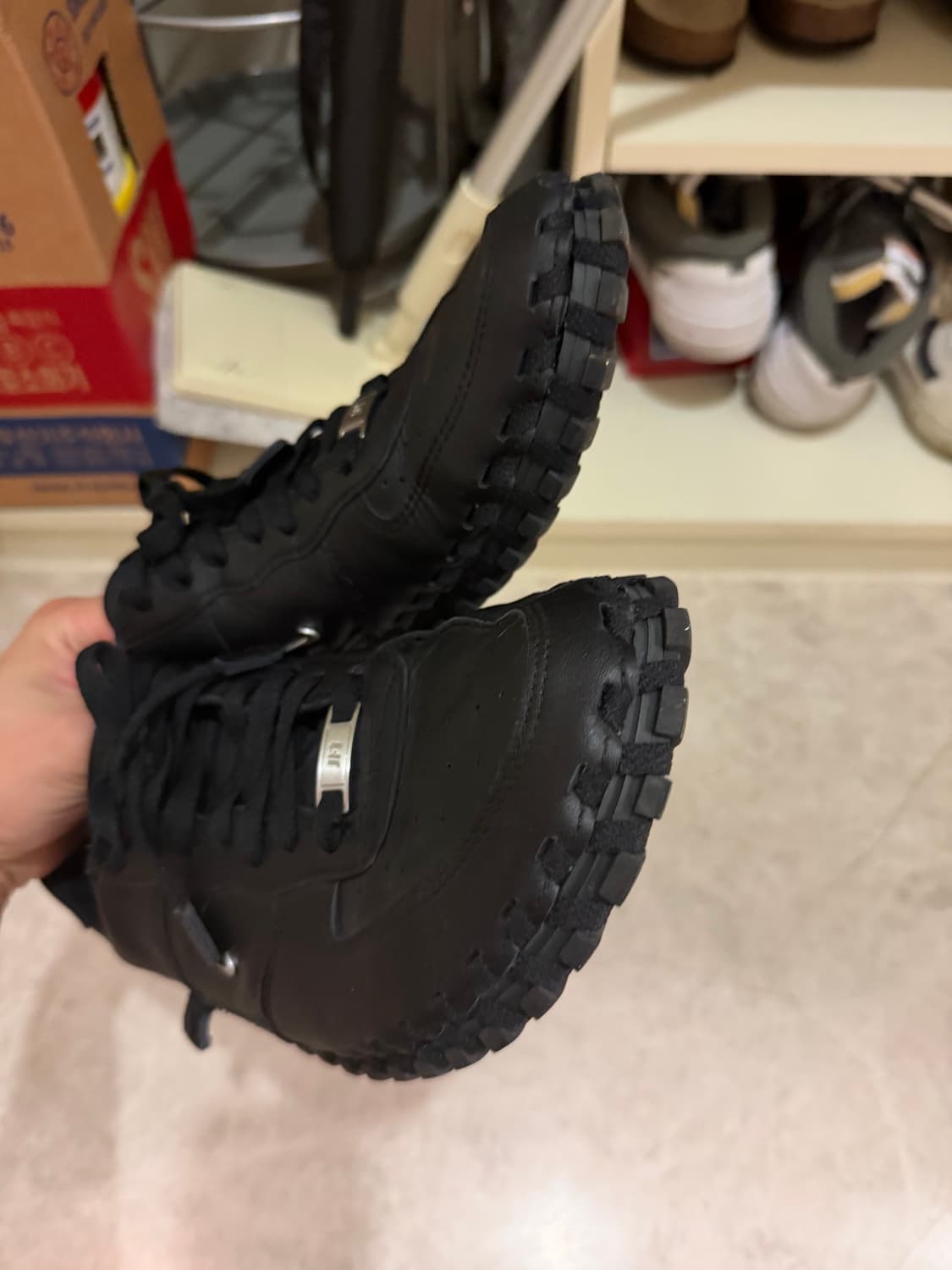 나이키x자크뮈스 콜라보 포스1 low 블랙 상품이미지2