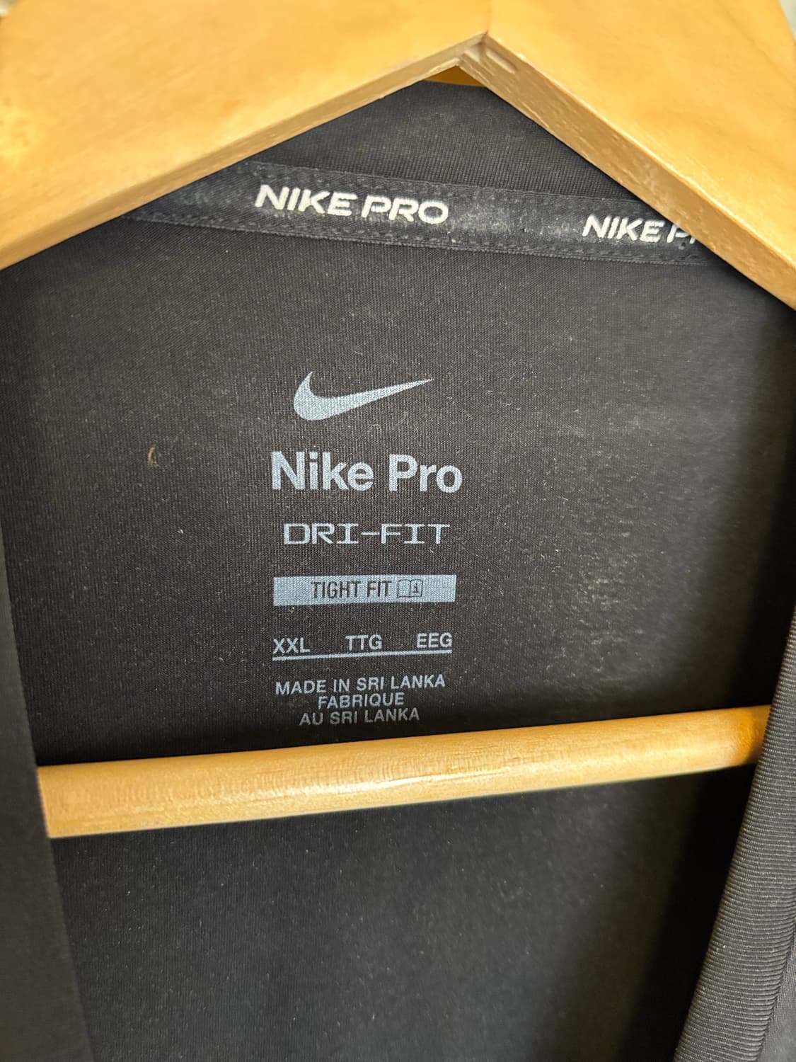 나이키 프로 긴팔 블랙 드라이핏 상품이미지3