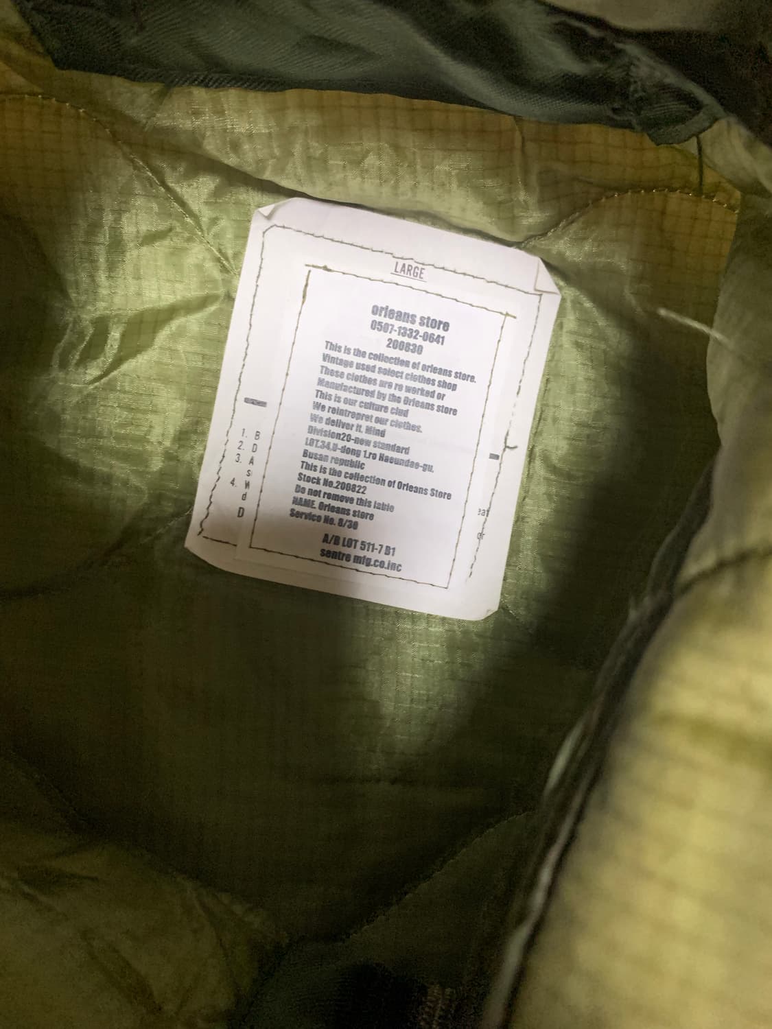 Orleans 올리언스 스토어 리워크 자켓 상품이미지2