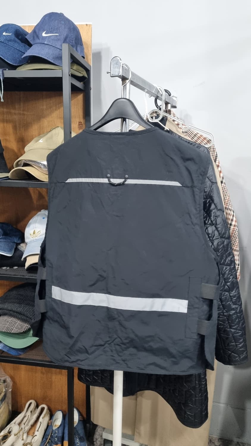 남성용 블랙 카메라 조끼 (뉴발란스제품) 105~110 (가슴단면66) 상품이미지2