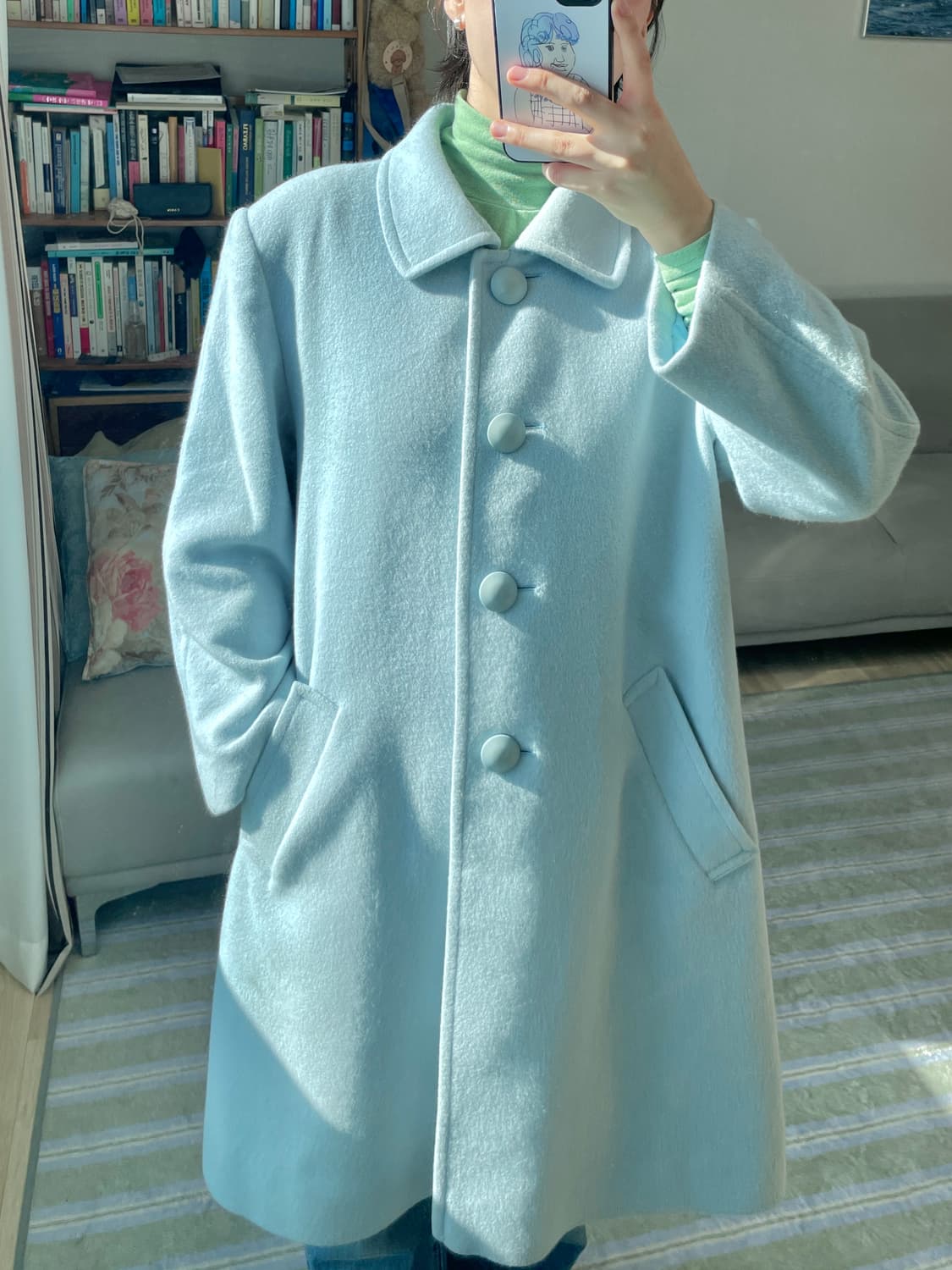 Macy club new york 모100 봄 코트 일본 빈티지 상품이미지1