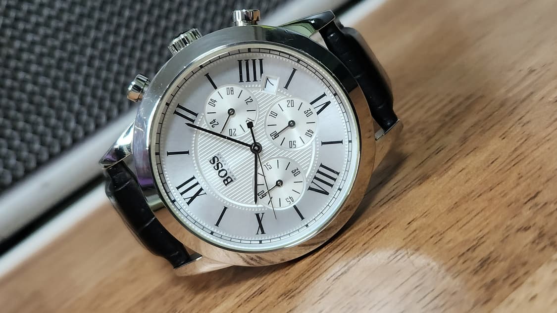 # 휴고보스 크로노 가죽밴드 남성명품 시계 급처 상품이미지4