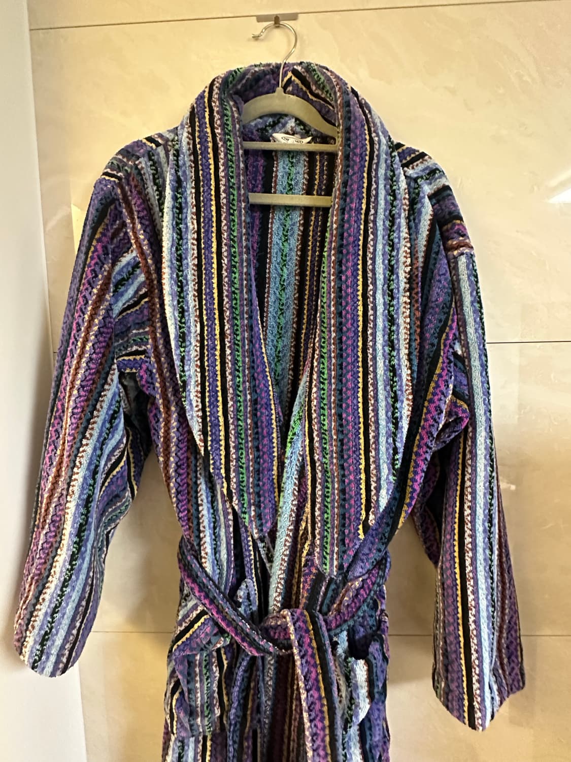 미쏘니 샤워 가운 로브 L 남여공용 남자사이즈 새상품 상품이미지3