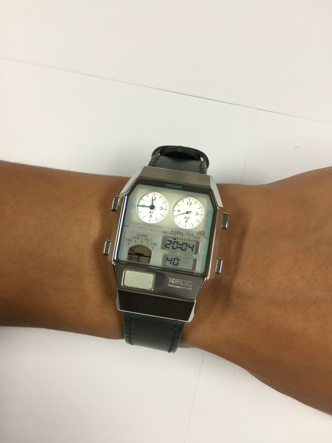 80s citizen ana-digi temp green 상품이미지4