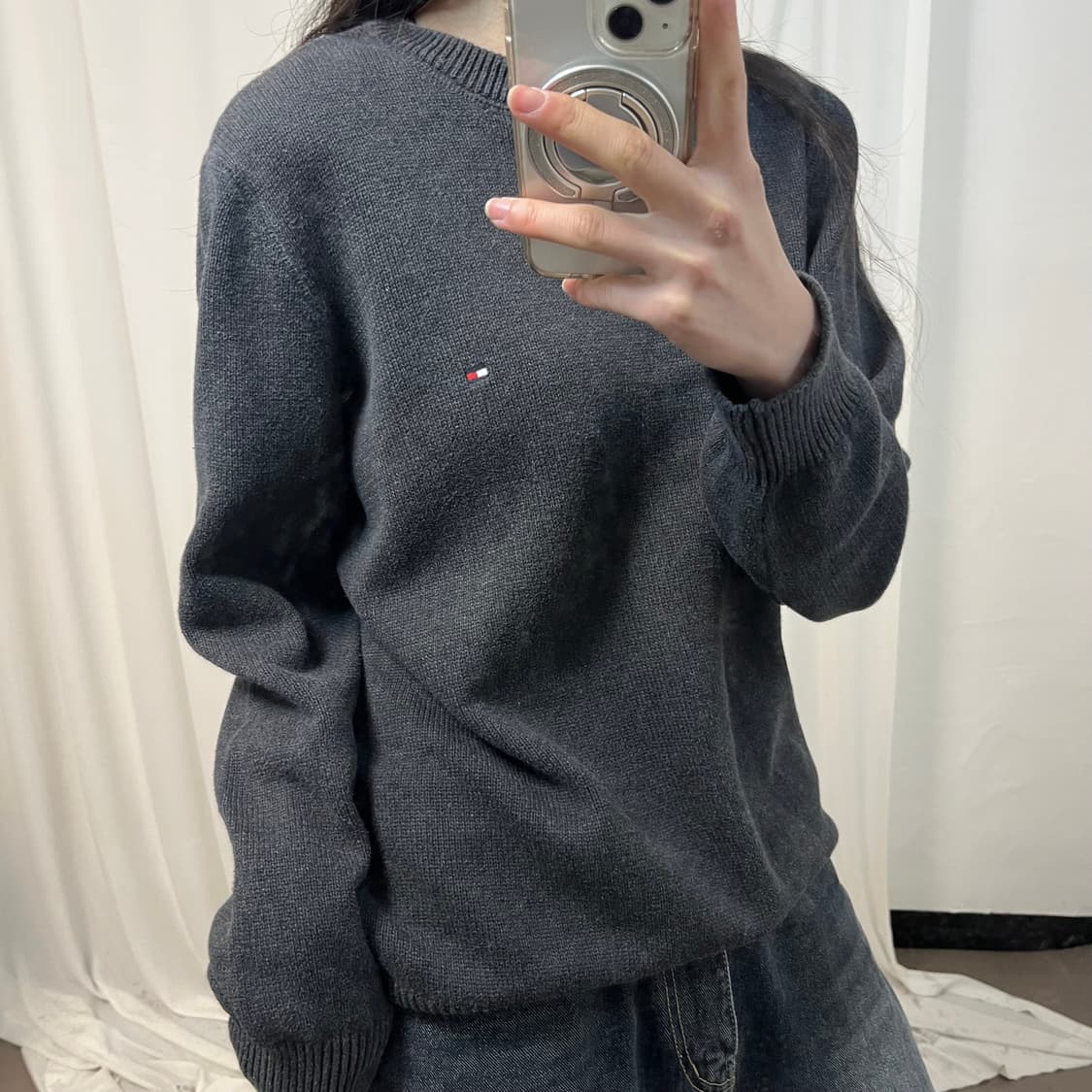 Tommy Hilfiger Charcoal Knit 상품이미지3