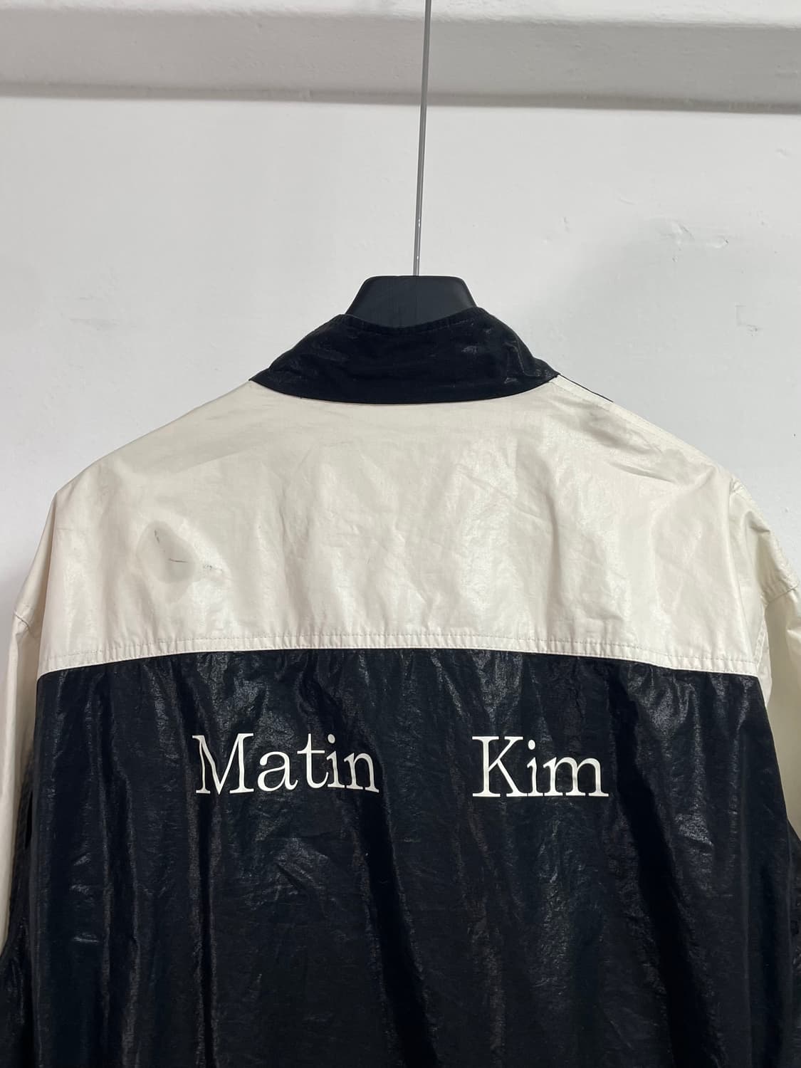 마뗑킴 빅로고 코팅 블루종 자켓(on.586) 상품이미지3