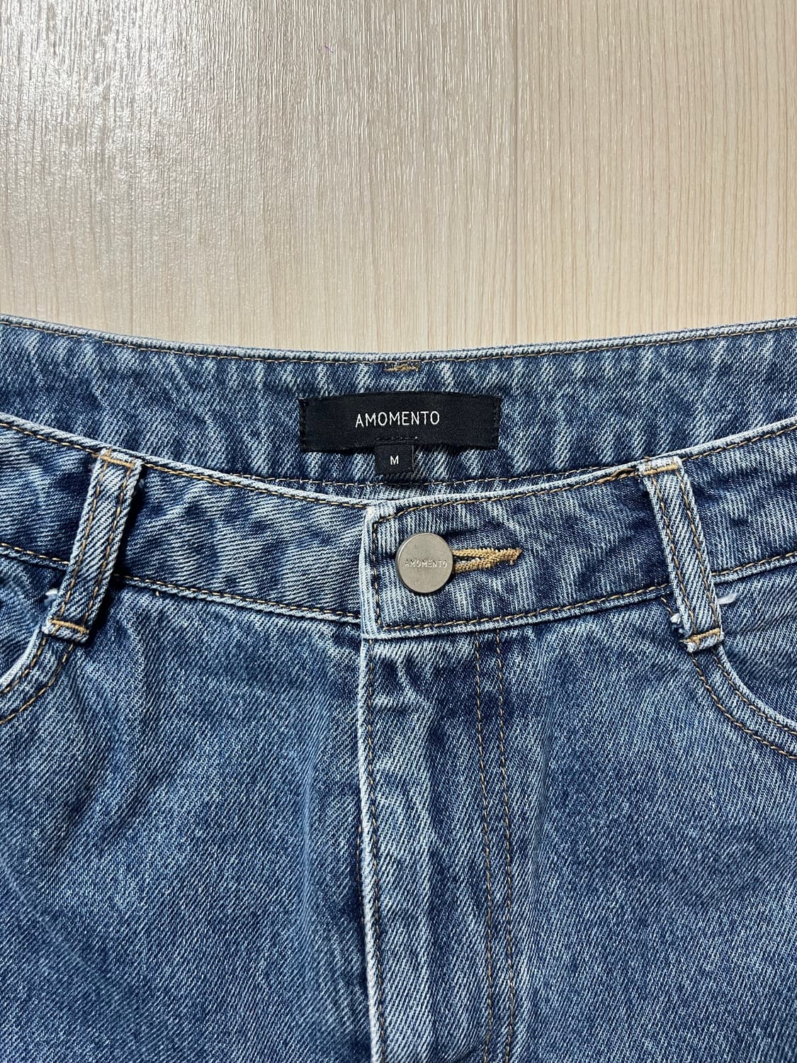 [AMOMENTO] 리사이클 데님_ mid blue (M사이즈) 상품이미지7