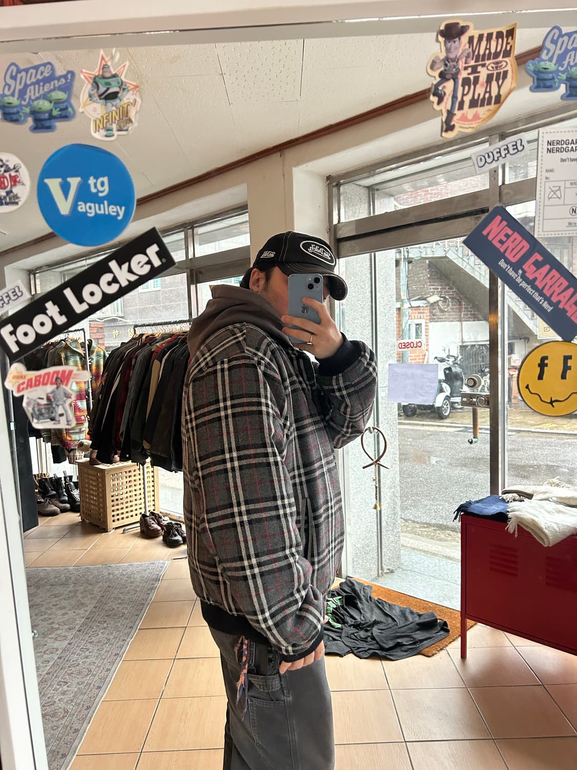 00’s 스투시 버버리 봄버자켓 상품이미지10