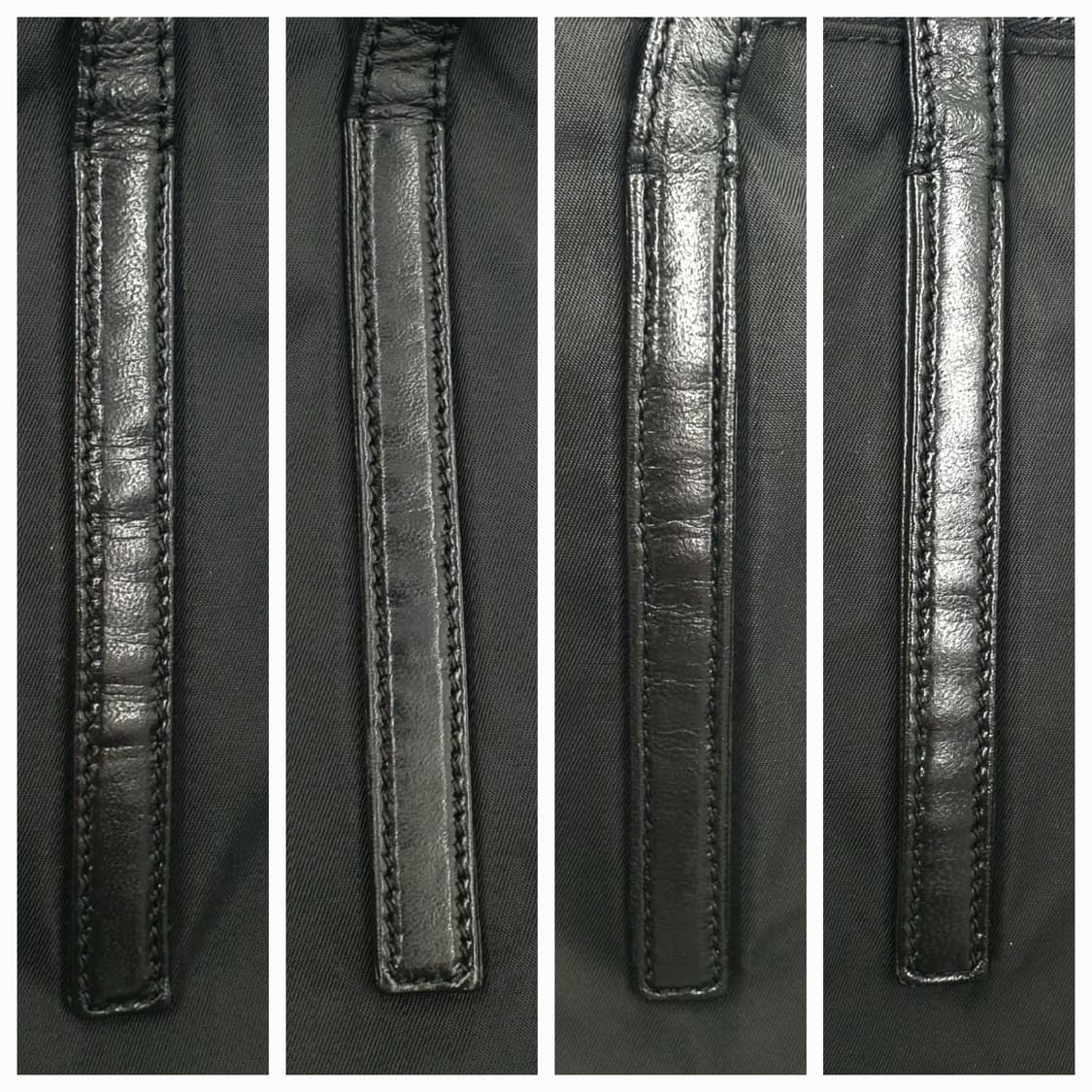 프라다 삼각로고 리나일론 블랙 미듐 숄더백 상품이미지7