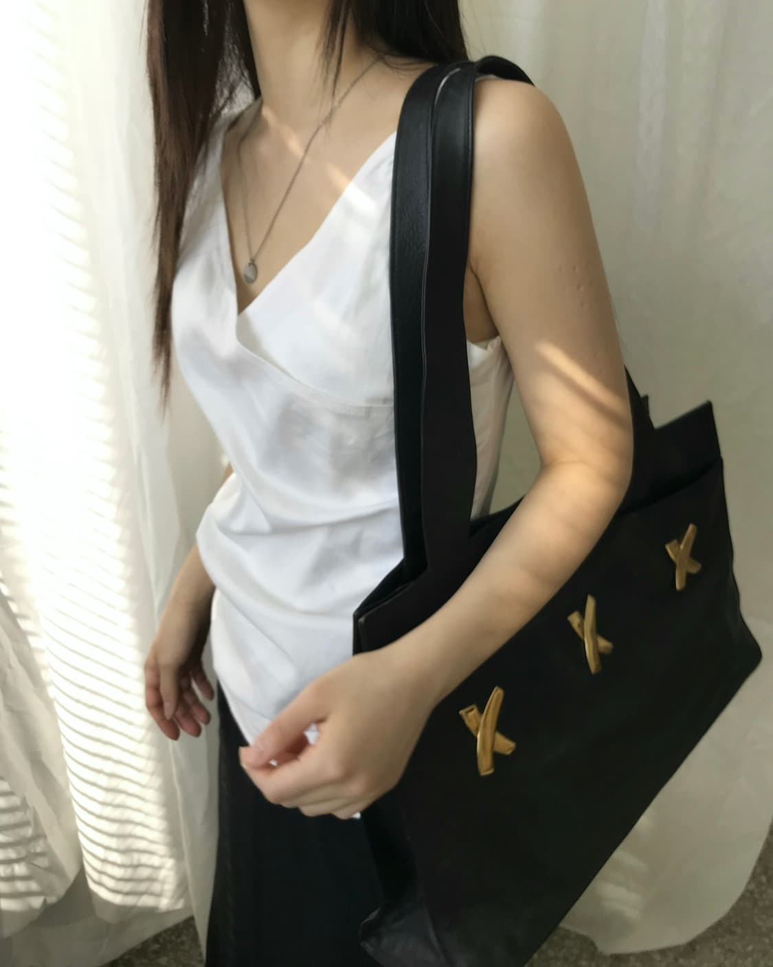 화이트 랩 셔링 슬리브리스 상품이미지4