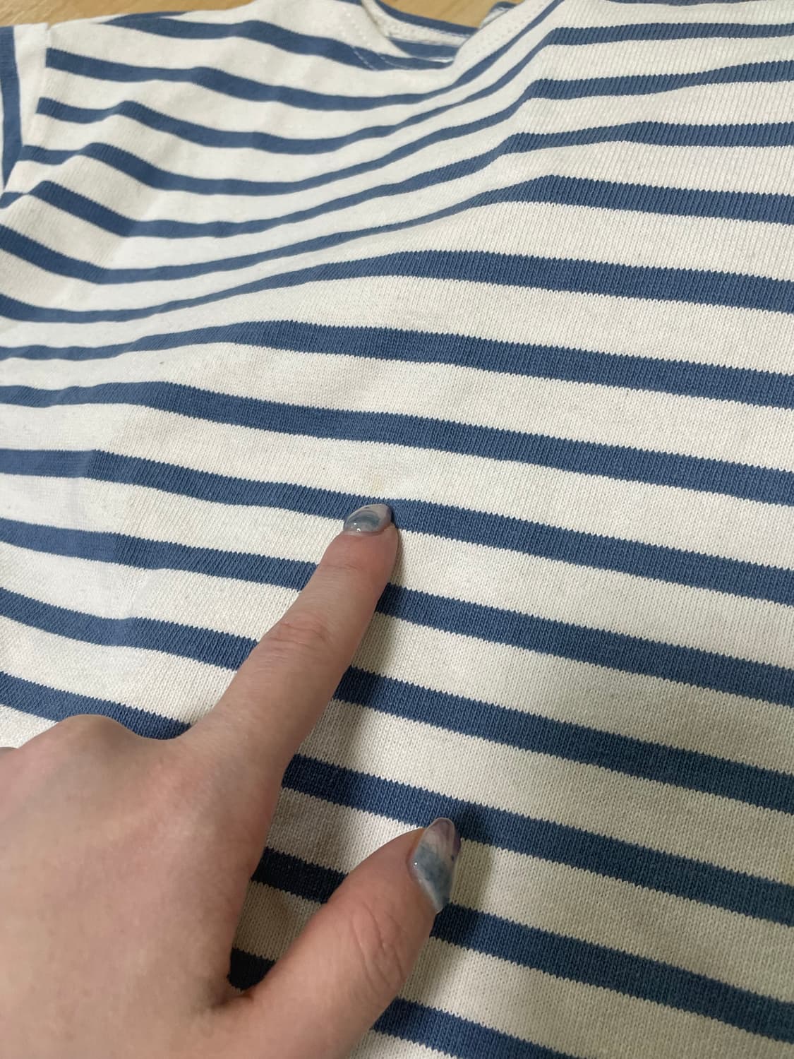 세인트제임스 스트라이프 엘보우 패치 블루 M 상품이미지6