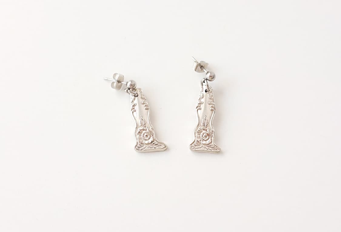 빈티지 커트러리로 만든 빈티지 스푼귀걸이 빈티지귀걸이 상품이미지2