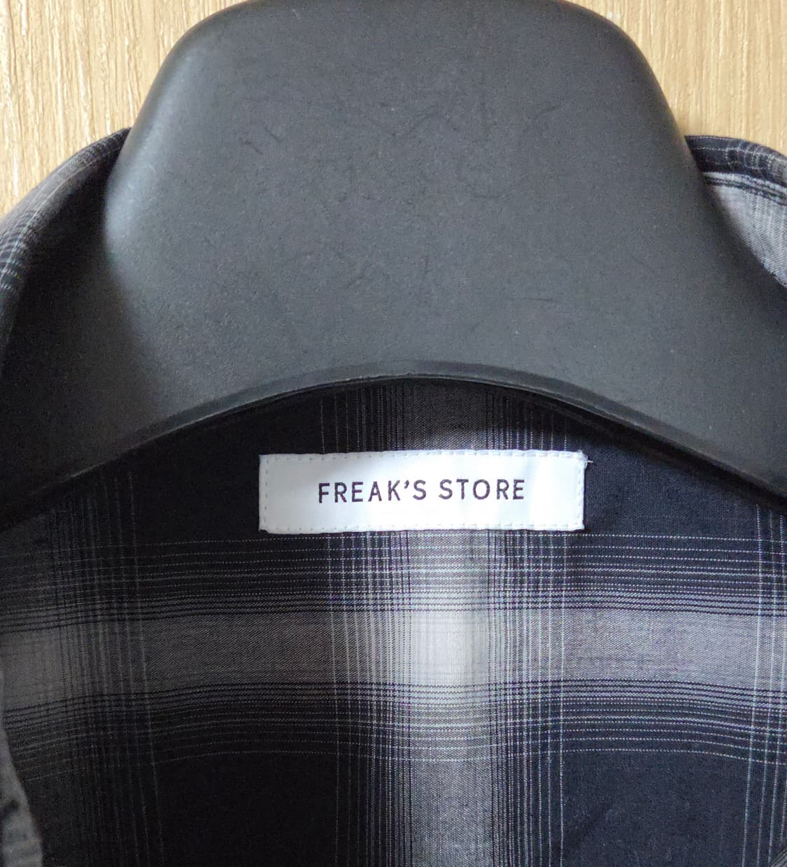 (착샷) 프릭스스토어 체크 셔츠 옴브레 상품이미지4