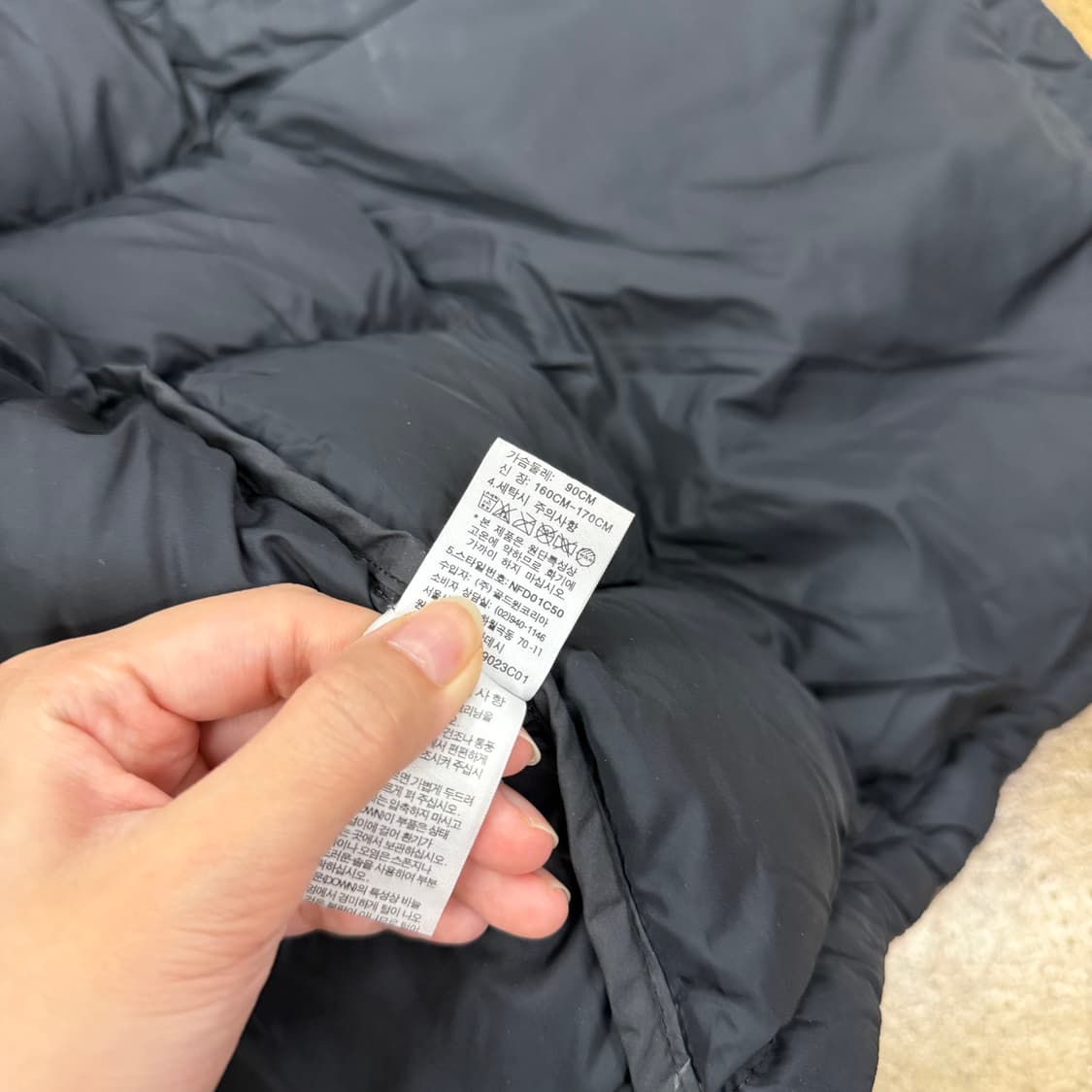 노스페이스 초코 브라운 패딩 조끼  상품이미지7