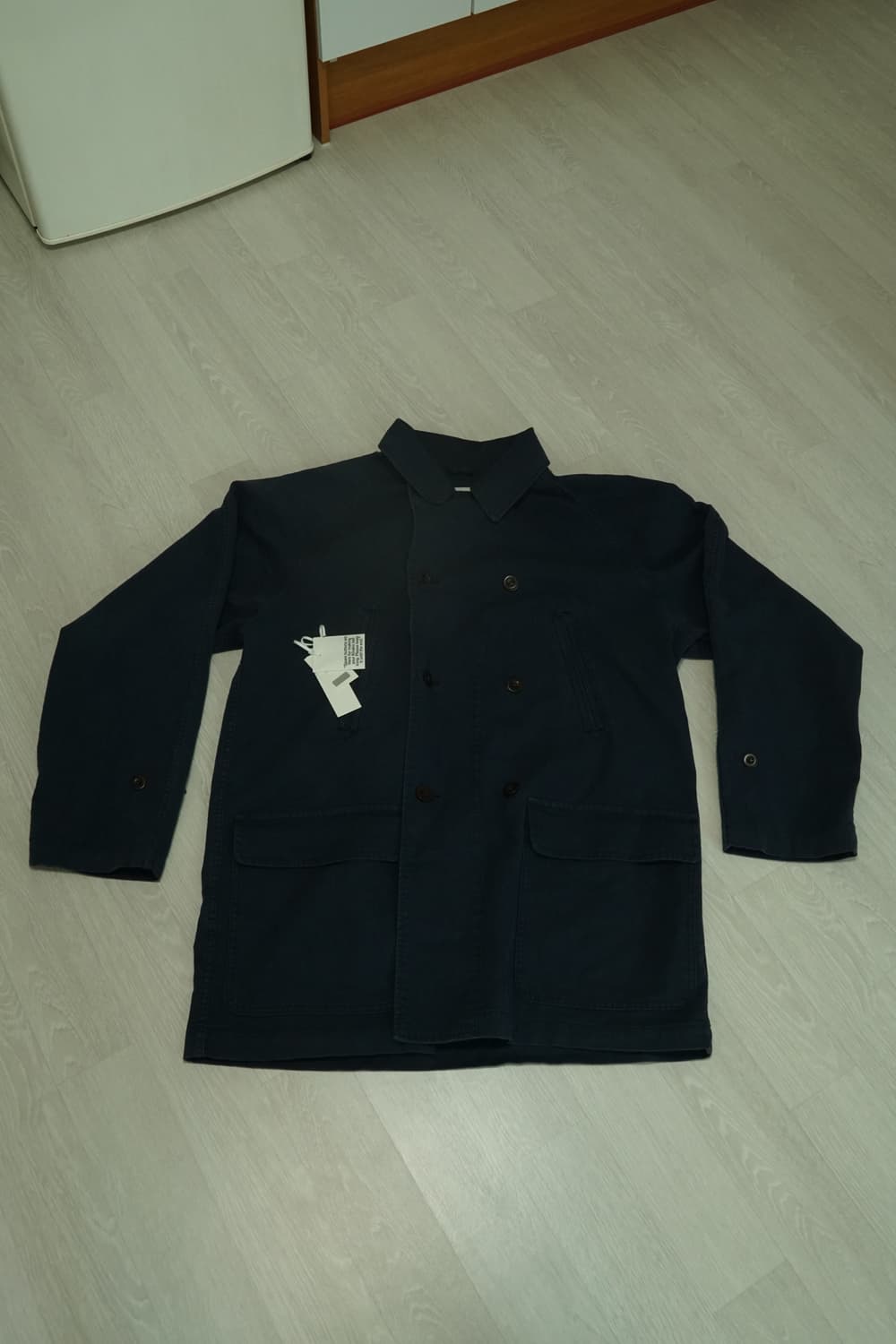 카키스 더블 초어 코트 네이비 XL 상품이미지2