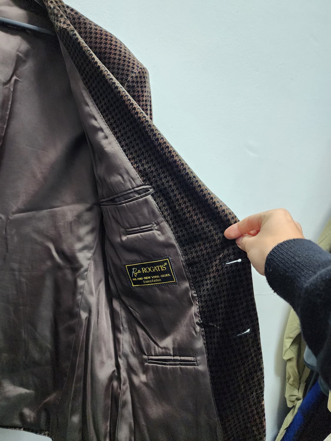 로가디스 하운드투스 90s 빈티지 벨벳 블레이저 상품이미지3