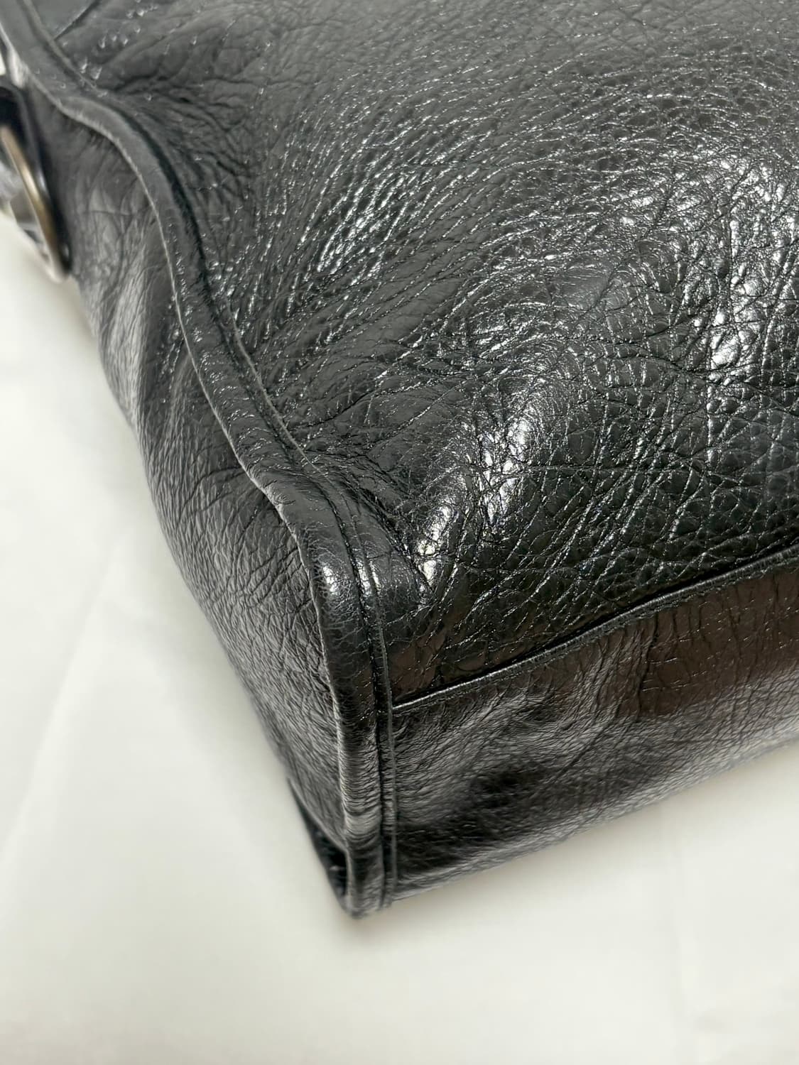 발렌시아가 시티 모터백 블랙 상품이미지5