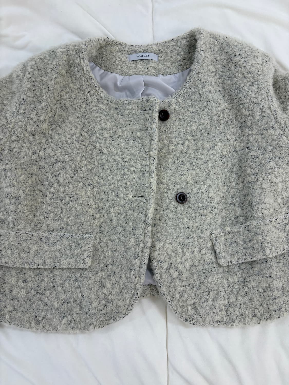 에오브 쿠앤크 부클 뽀글이 자켓 상품이미지2